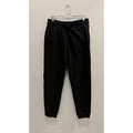 H&M Mens Regular Fit Fleece Joggers Sweatpants Black Drawstring Large