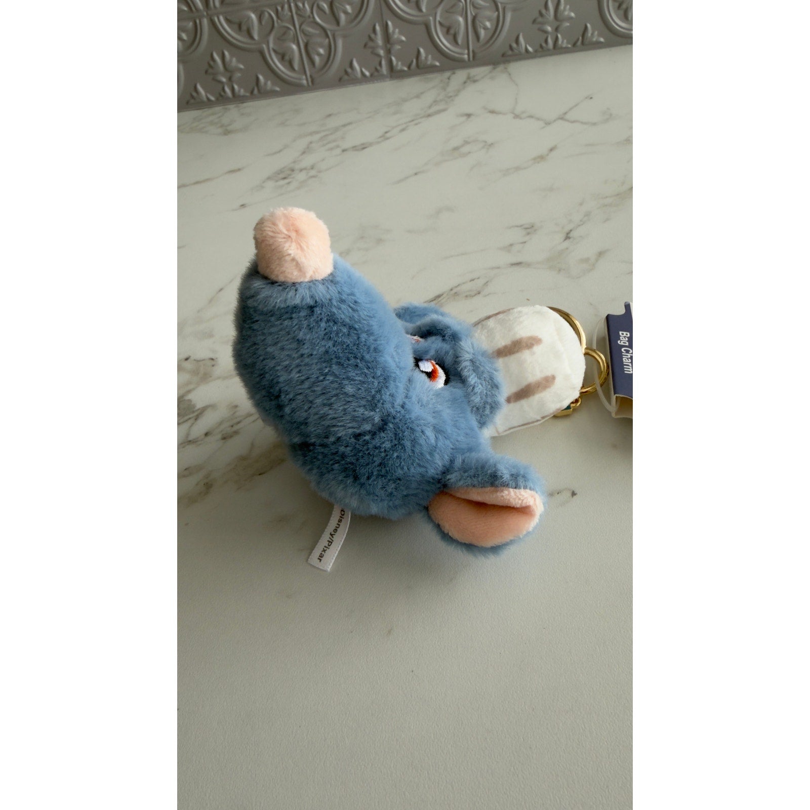 Disney x Primark Pixar Ratatouille Remy Plush Bag Charm Keychain Cheese NEW
