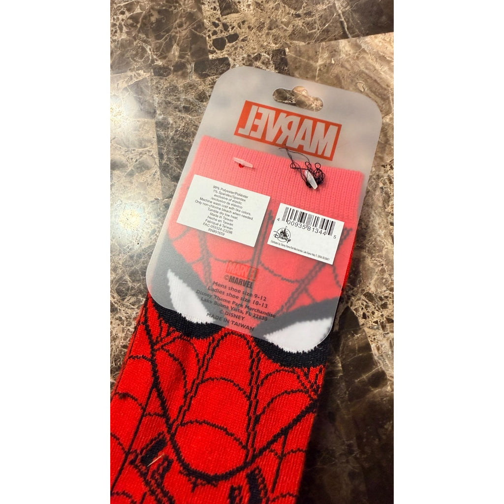 Disney Parks Spider-Man: No Way Home Pair Adult Socks One Size NWT