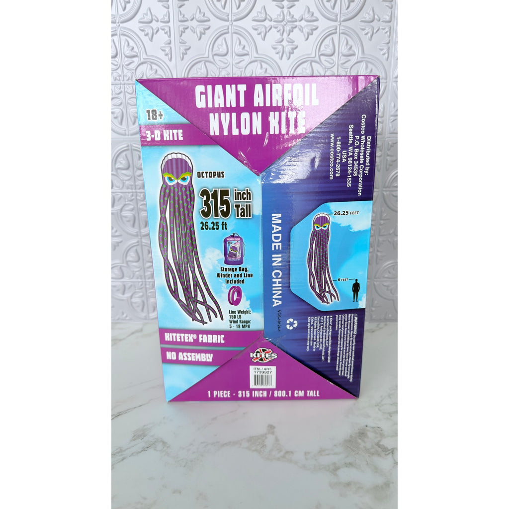 Giant Airfoil Nylon Octopus 26' Fabric Kite NEW
