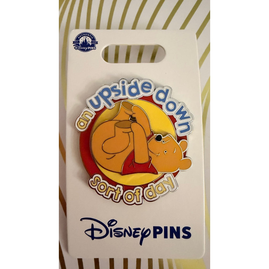 NEW Winnie The Pooh An Upside Down Sort of Day Disney Spinner Pin