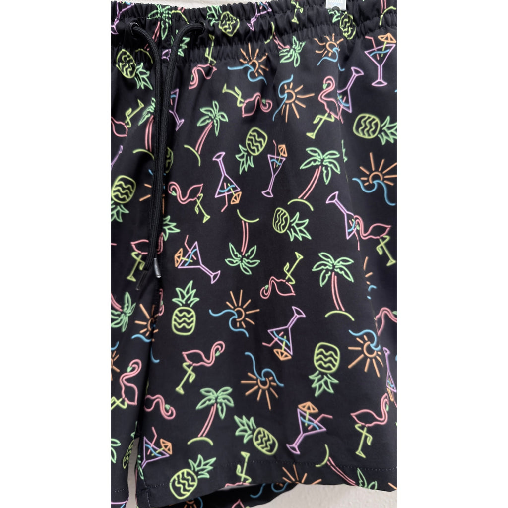 Cabana by Crown & Ivy Neon Party Swim Trunks – Men's Large Preowned