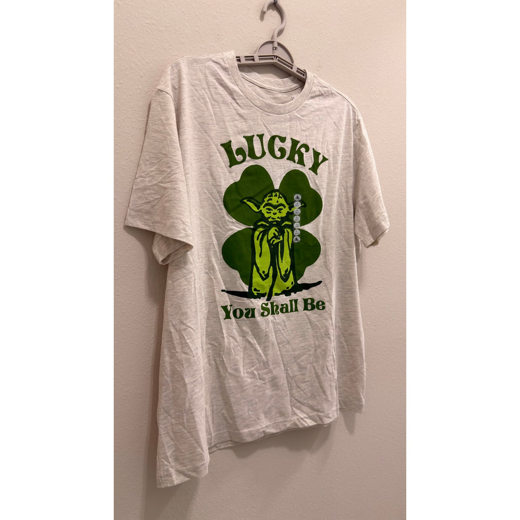 Disney Parks Yoda St. Patrick’s Day "Lucky You Shall Be" T-Shirt Adult Large NWT