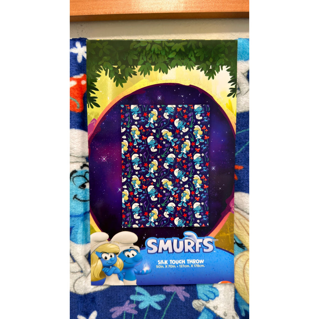 The Smurfs Silk Touch Throw Blanket – 50" x 70" – NWT