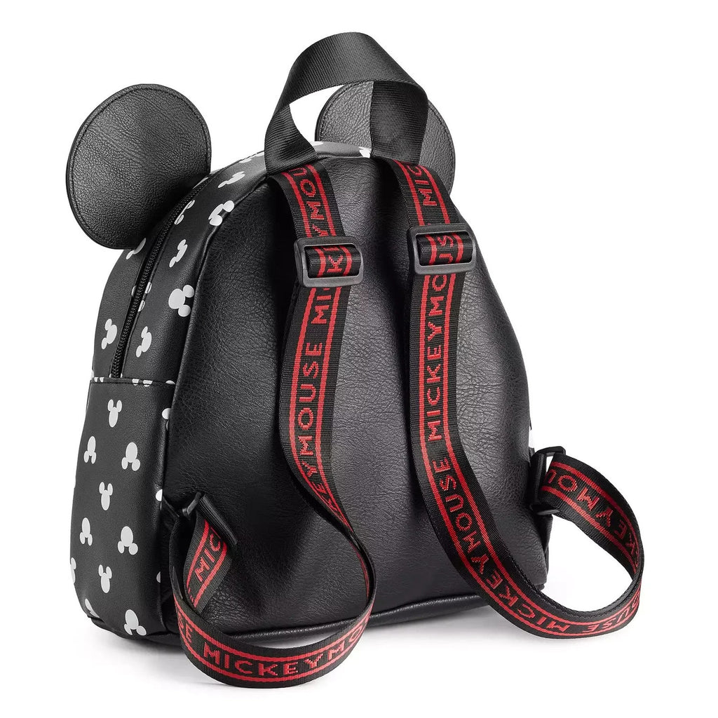 Bioworld Disney Mickey Mouse Mini Backpack - 3D Ears & All-Over Print NWT