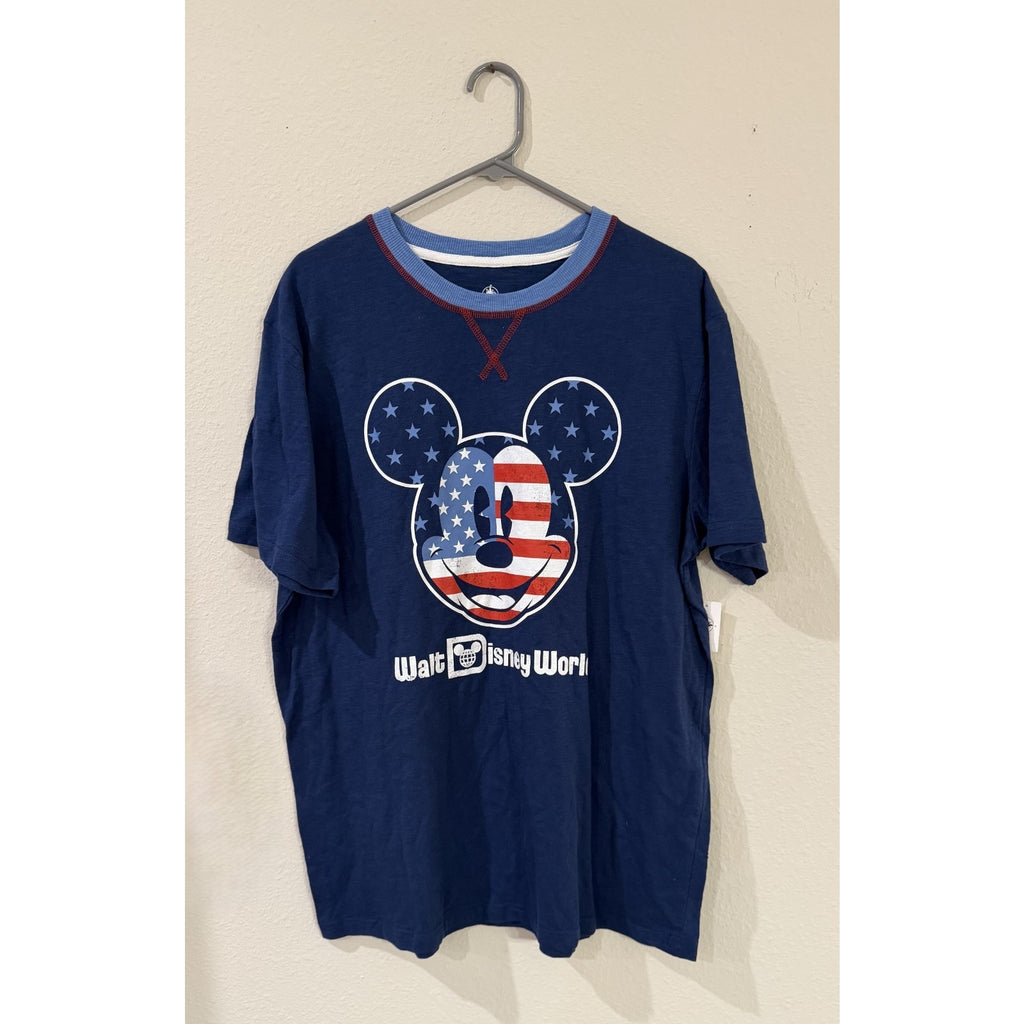 Disney Parks 4th of July Americana Mickey Mouse T-Shirt Large