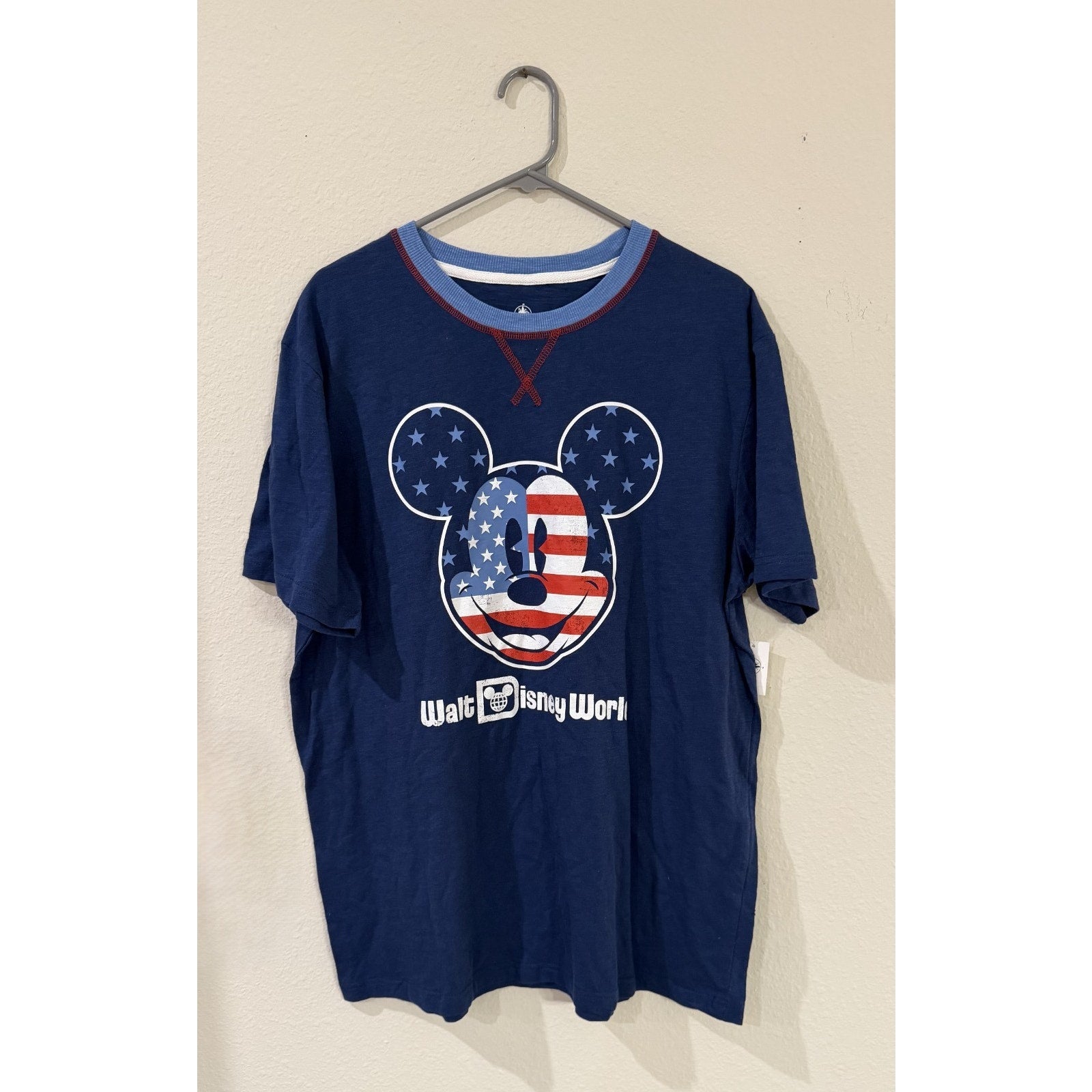 Disney Parks 4th of July Americana Mickey Mouse T-Shirt Large