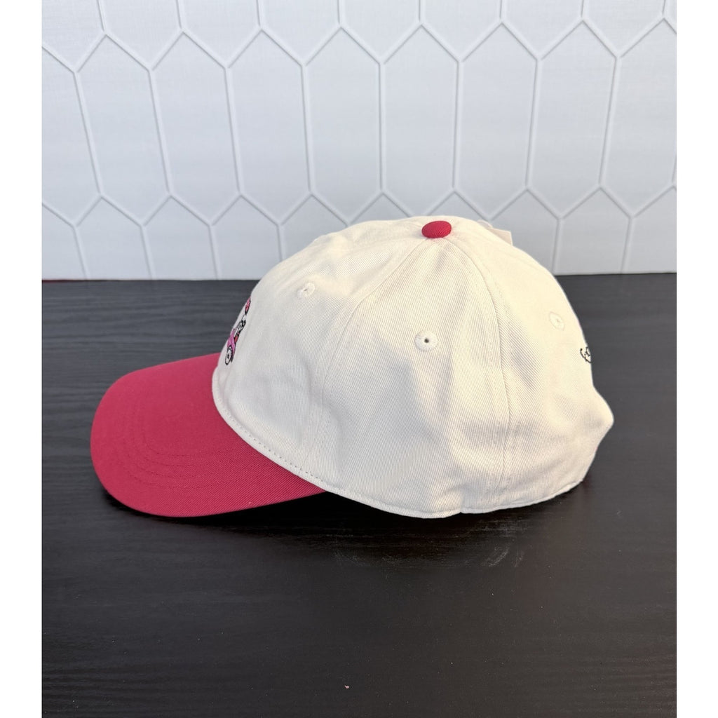 NEW Frasier Sterling "Golf Cart" Adjustable Baseball Cap - Cream/Red