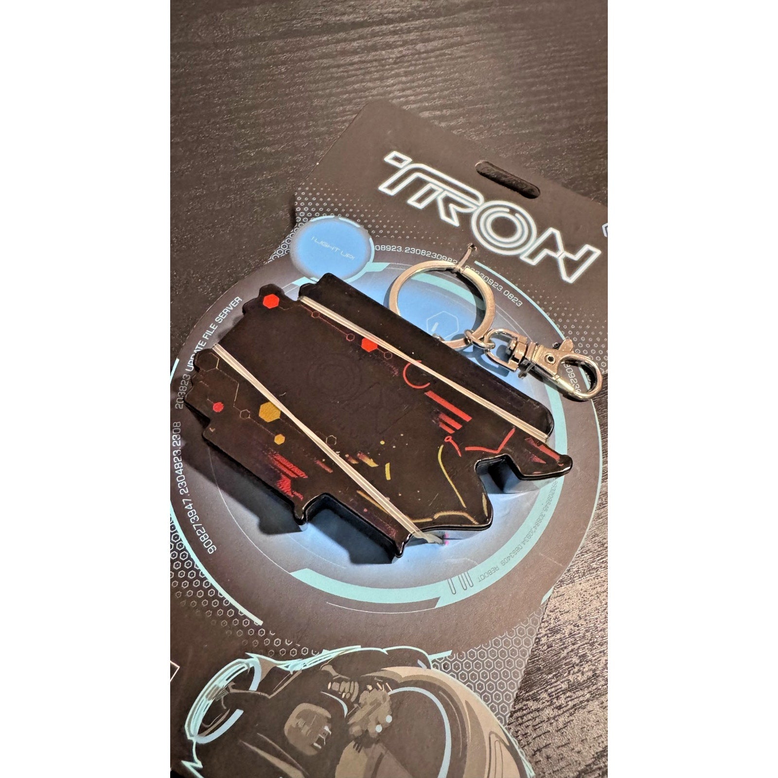 Disney Parks 2023 TRON Lightcycle Run Light-Up Keychain/Bag Charm NEW