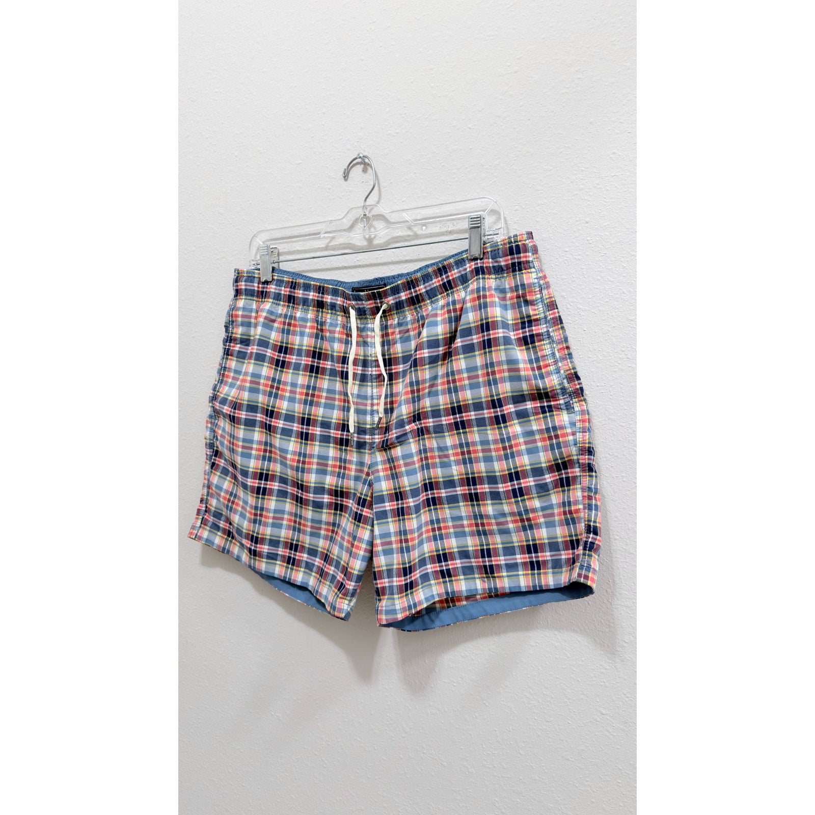 Abercrombie & Fitch Men's Plaid Swim Trunks – Size Large Preowned