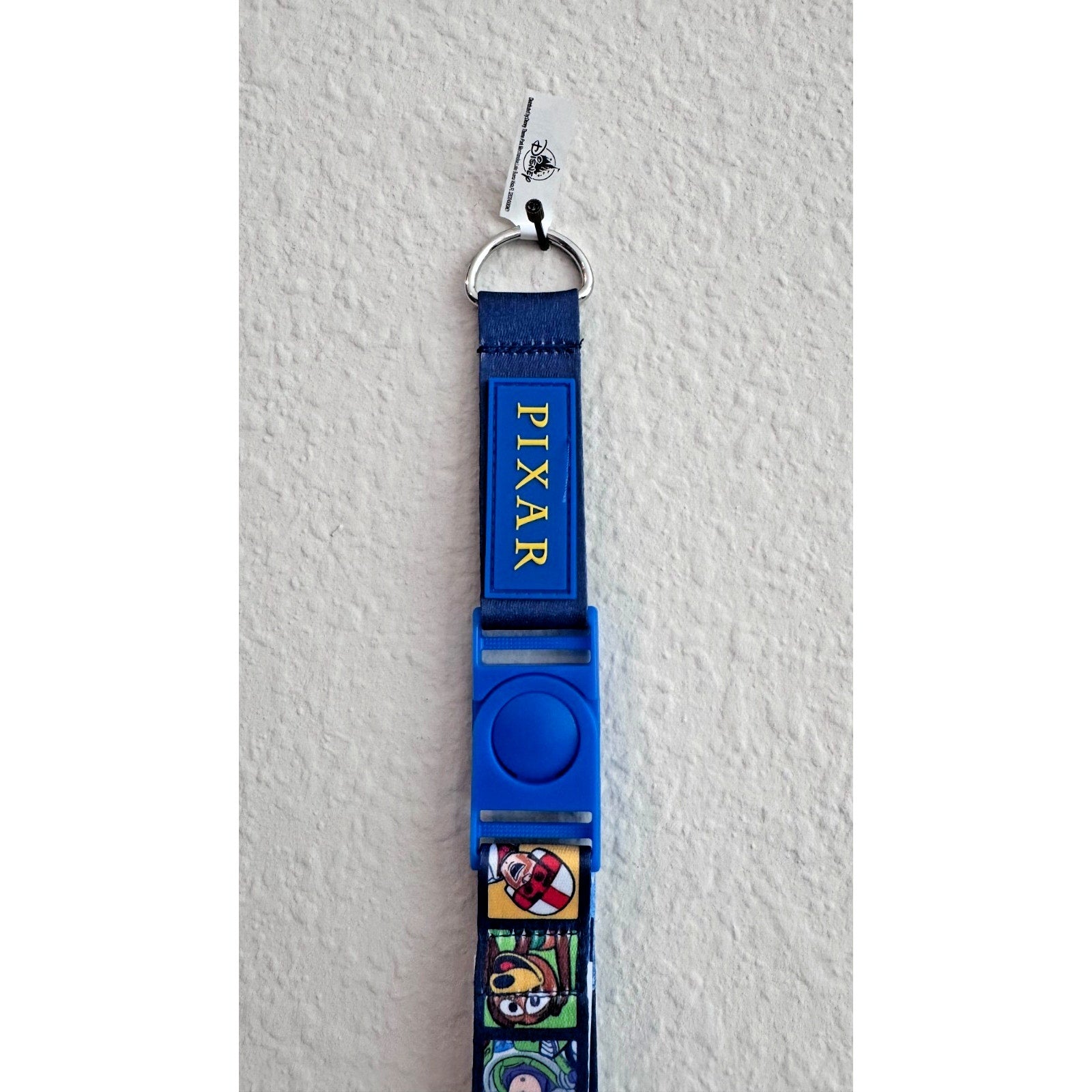 Disney Store Toy Story Lanyard Woody Buzz Cloud Print Pin Trading Holder NWT