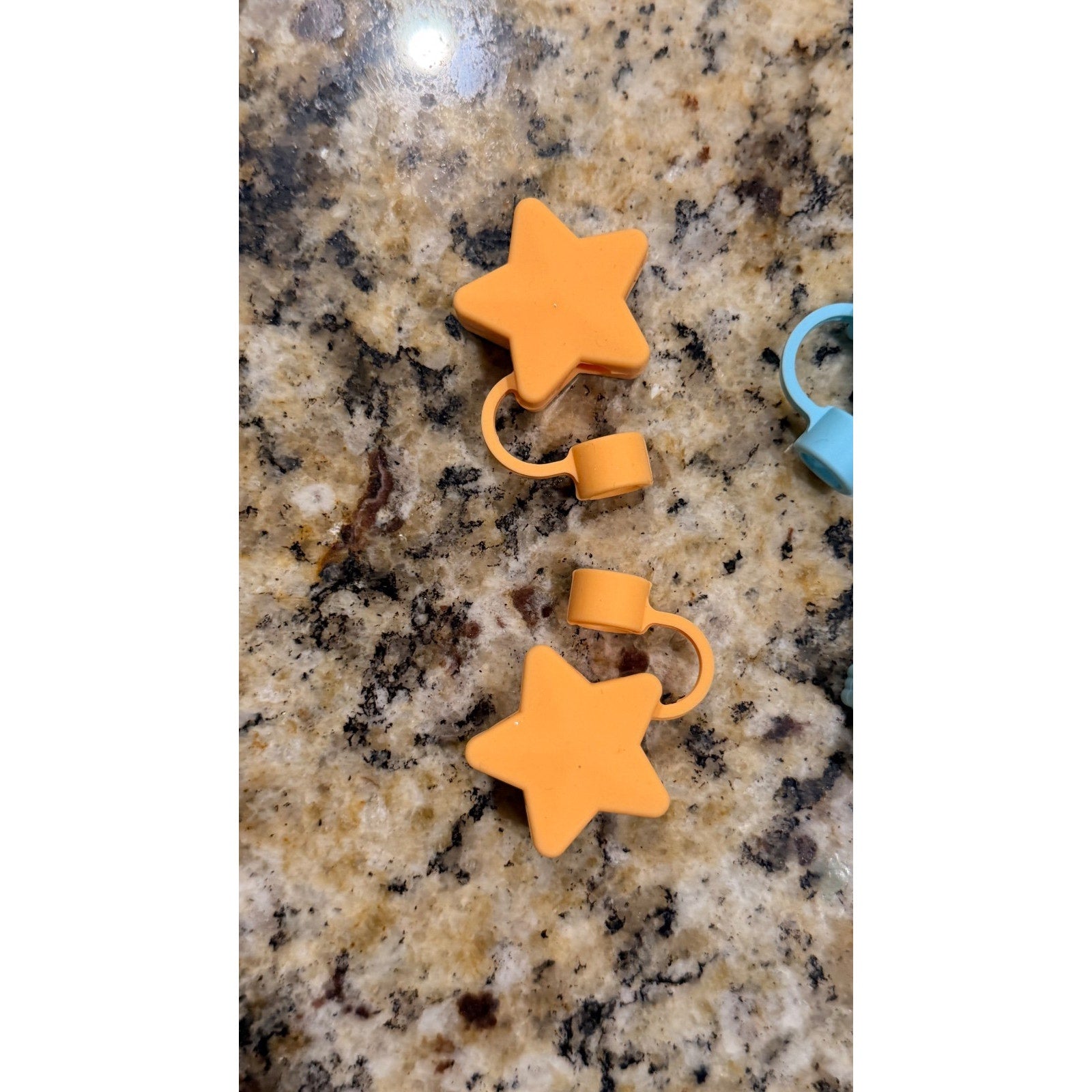 Target Bullseye's Playground Set of 4 Snowflake Straw Toppers NEW