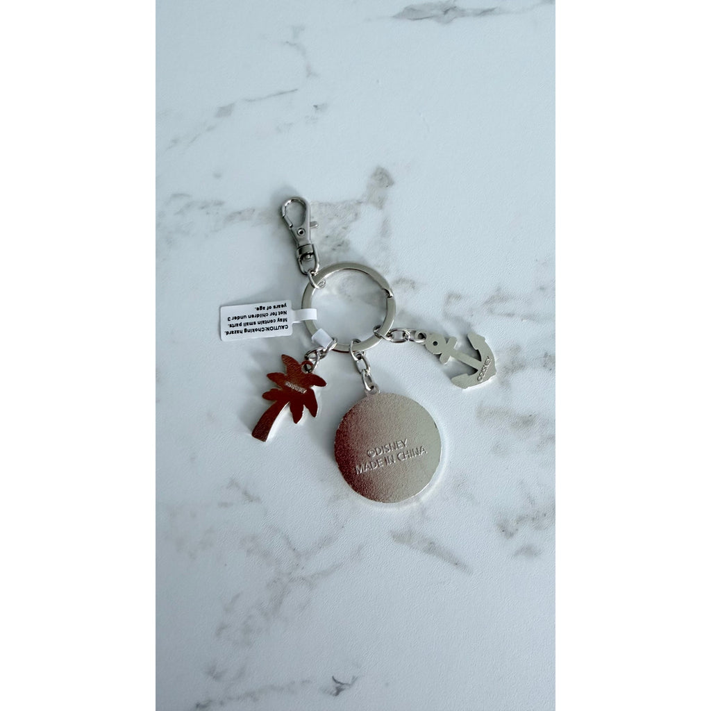 Disney Cruise Line Castaway Cay Beach Ball Charm Keychain NEW