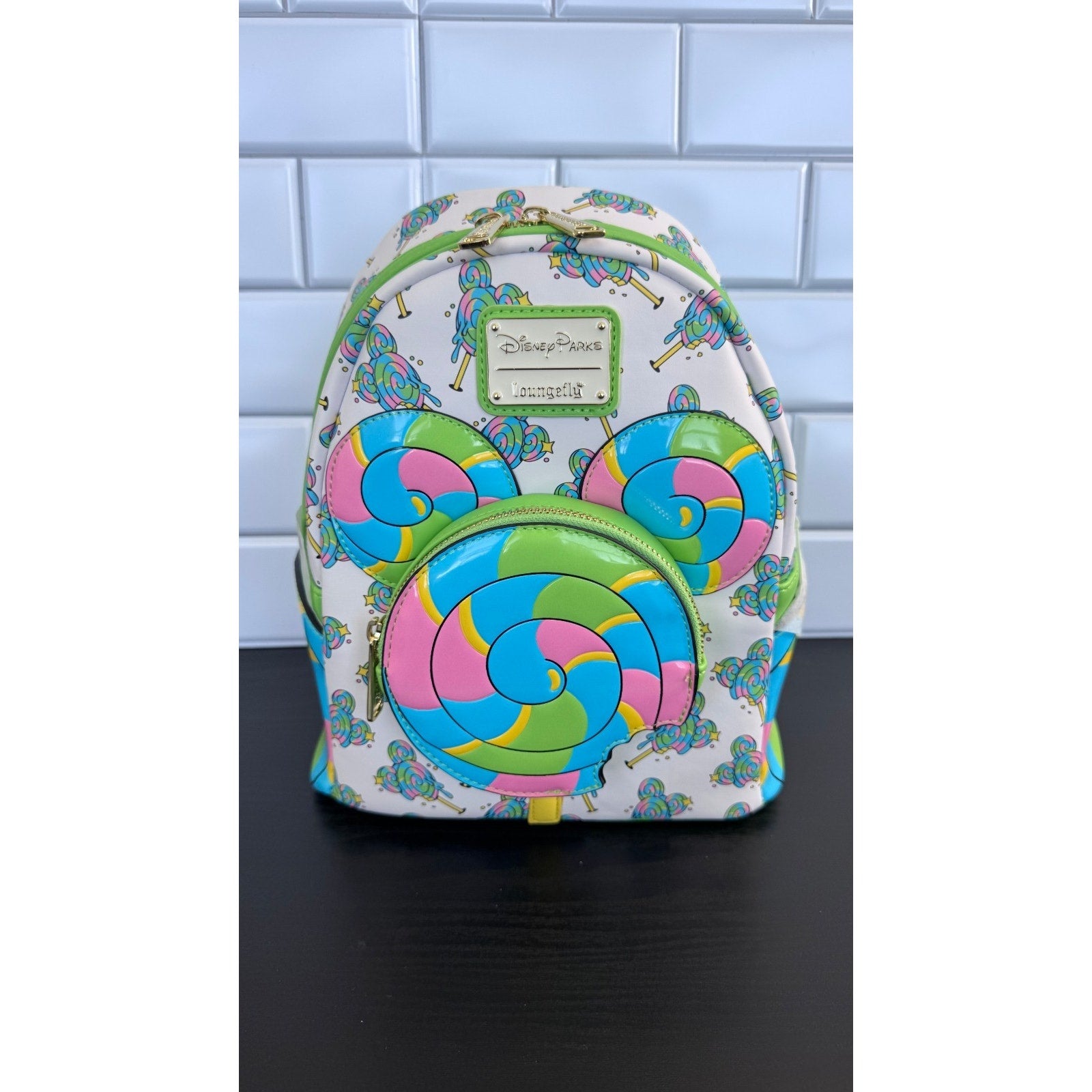 Disney Parks x Loungefly Eats Collection Mickey Lollipop Mini Backpack NWT