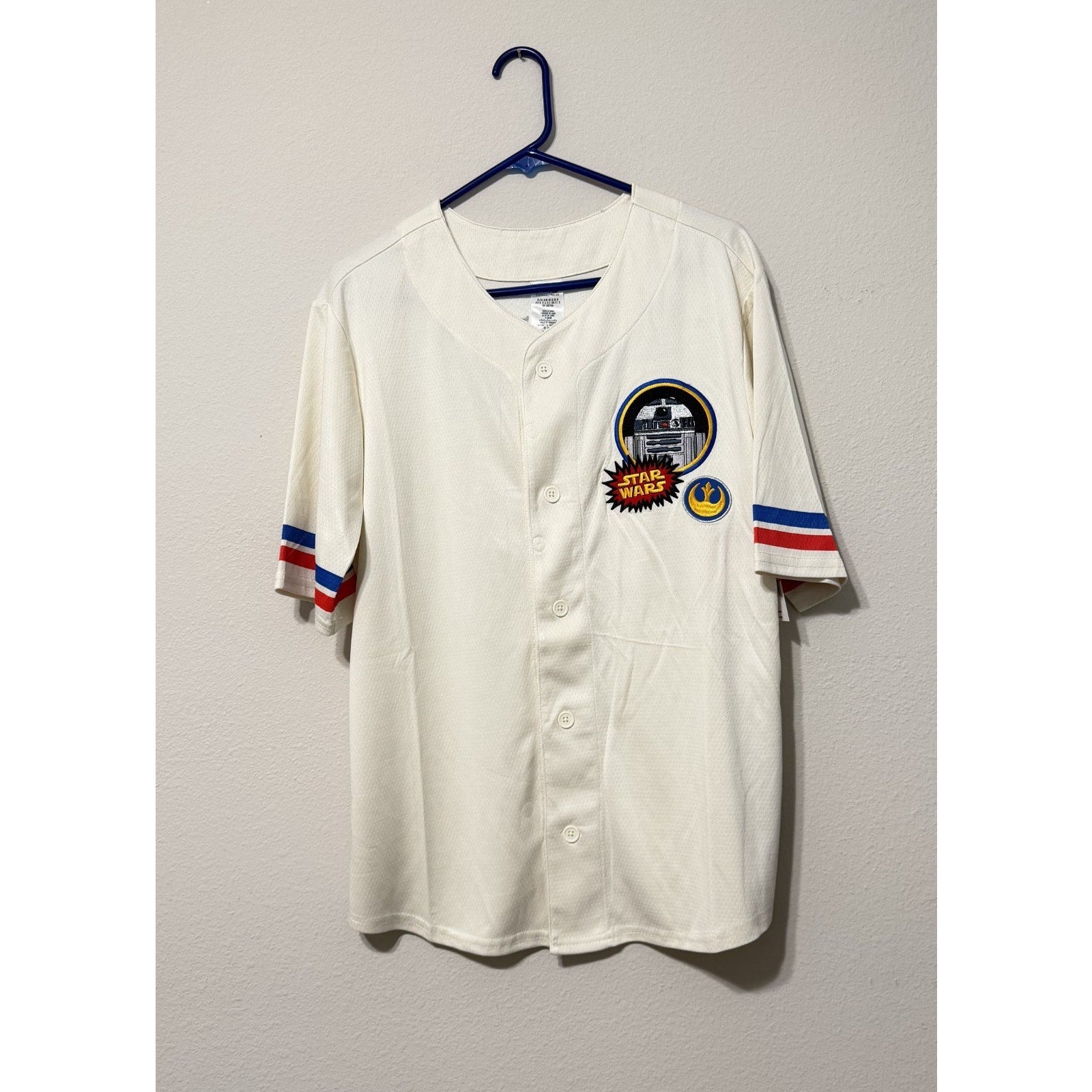 NWT Disney Star Wars R2-D2 Baseball Jersey - Adult Medium