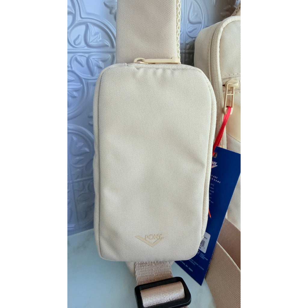 PONY Dave All Day Sling Bag Beige Crossbody Travel Backpack NWT