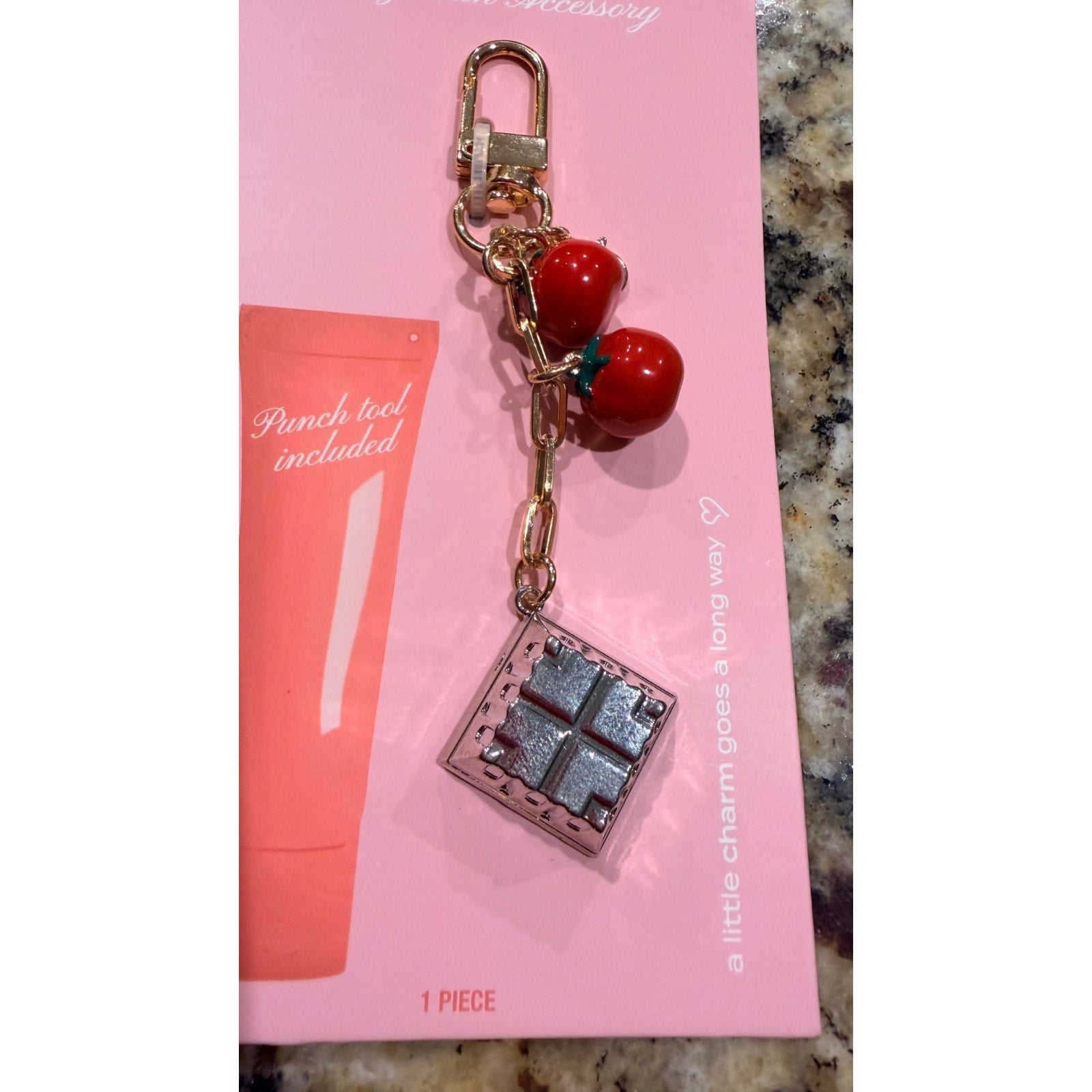 Studio Artifact Lip Charm Keychain - Chocolate & Strawberries (New)