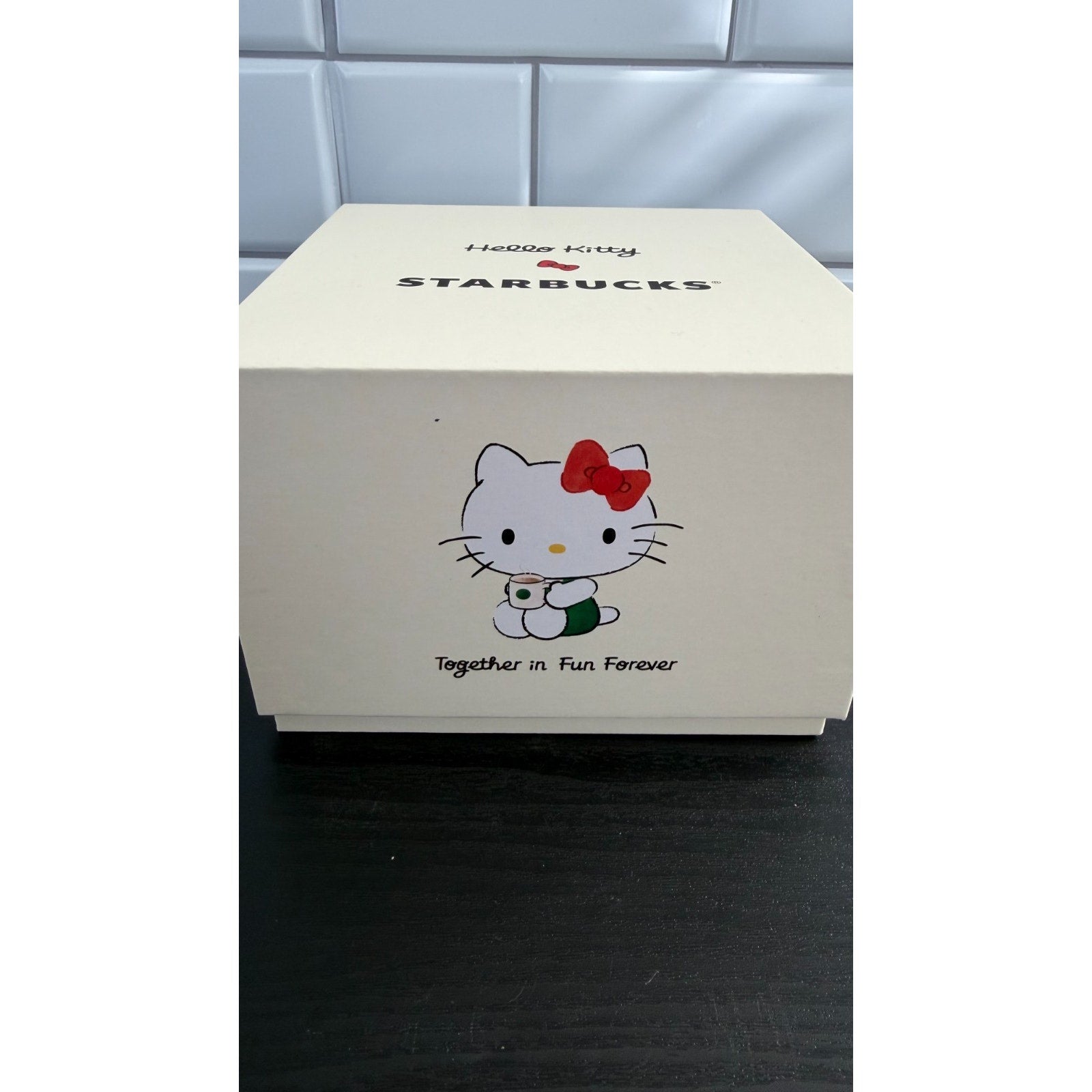 NEW Starbucks x Hello Kitty Ribbon 2025 Limited Edition Ceramic Mug 16oz w/ Lid