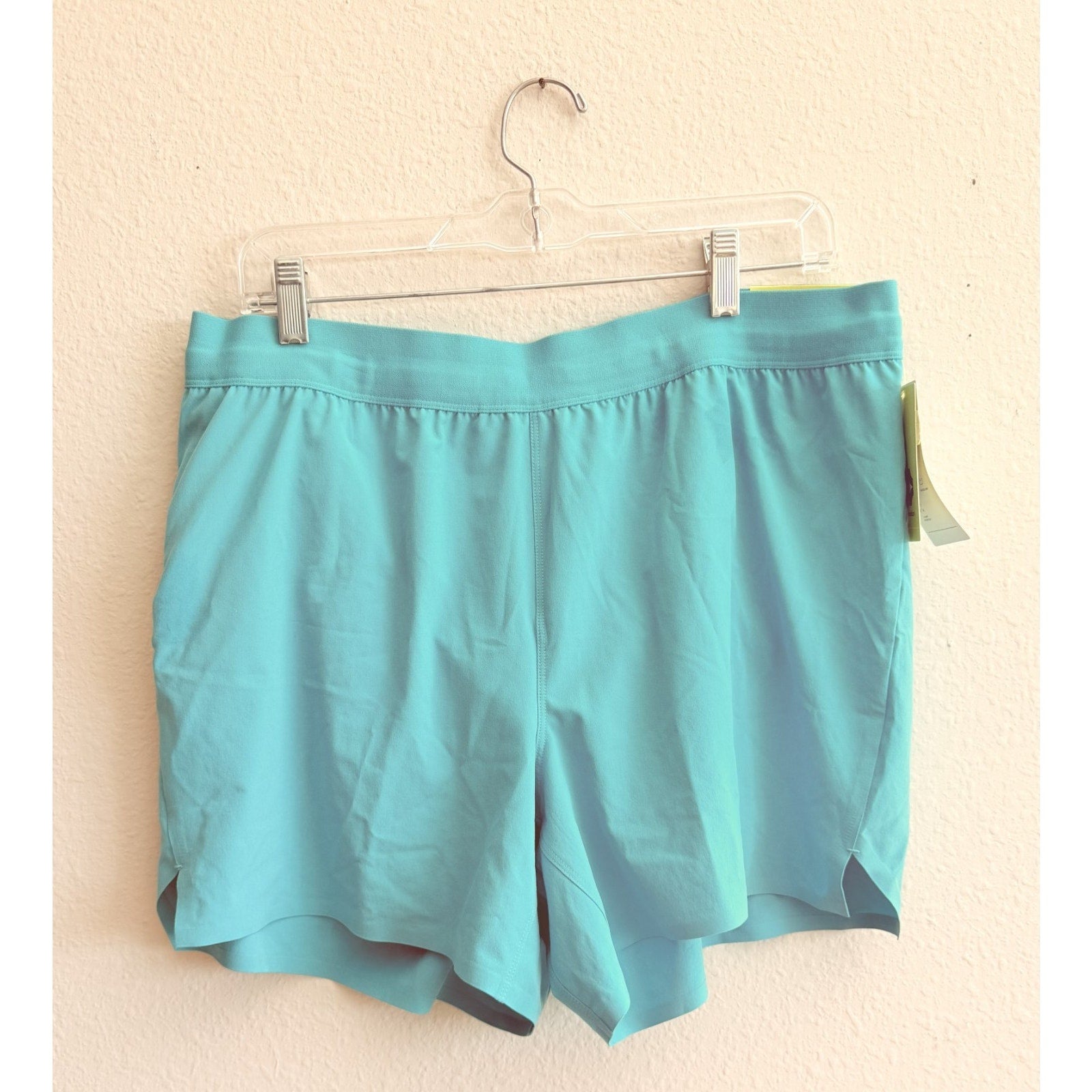NWT All In Motion Men's 5" Lined Running Shorts - Turquoise - Size Large