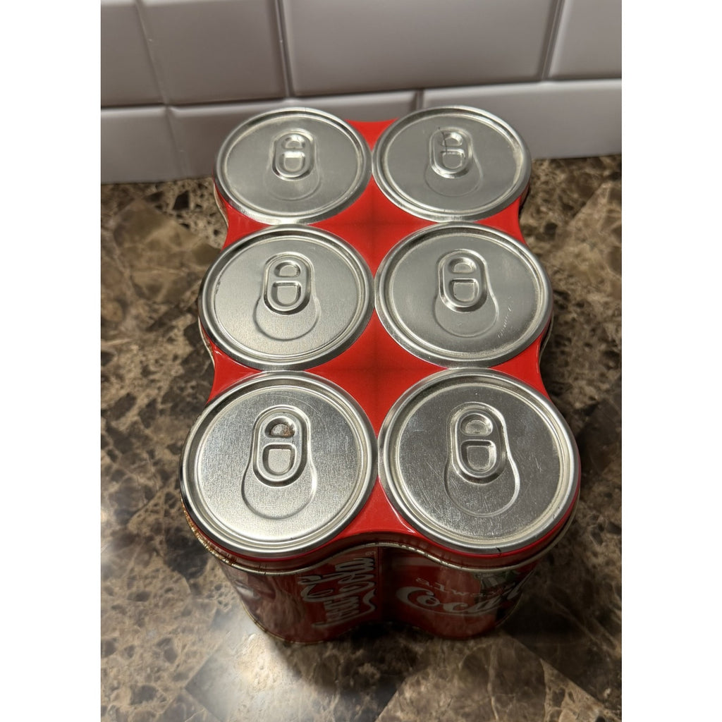 Vintage Coca-Cola 6-Pack Tin Storage Container