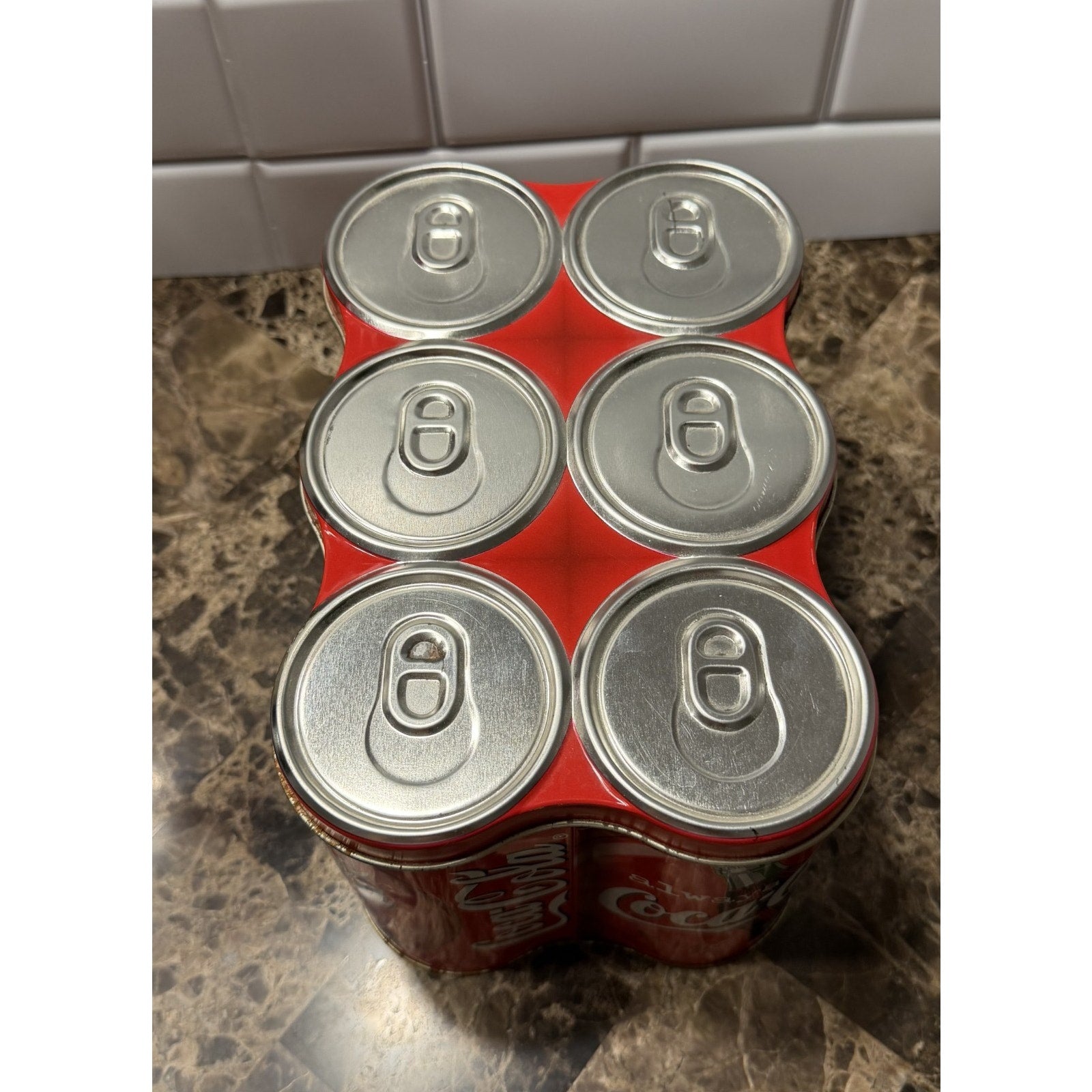 Vintage Coca-Cola 6-Pack Tin Storage Container