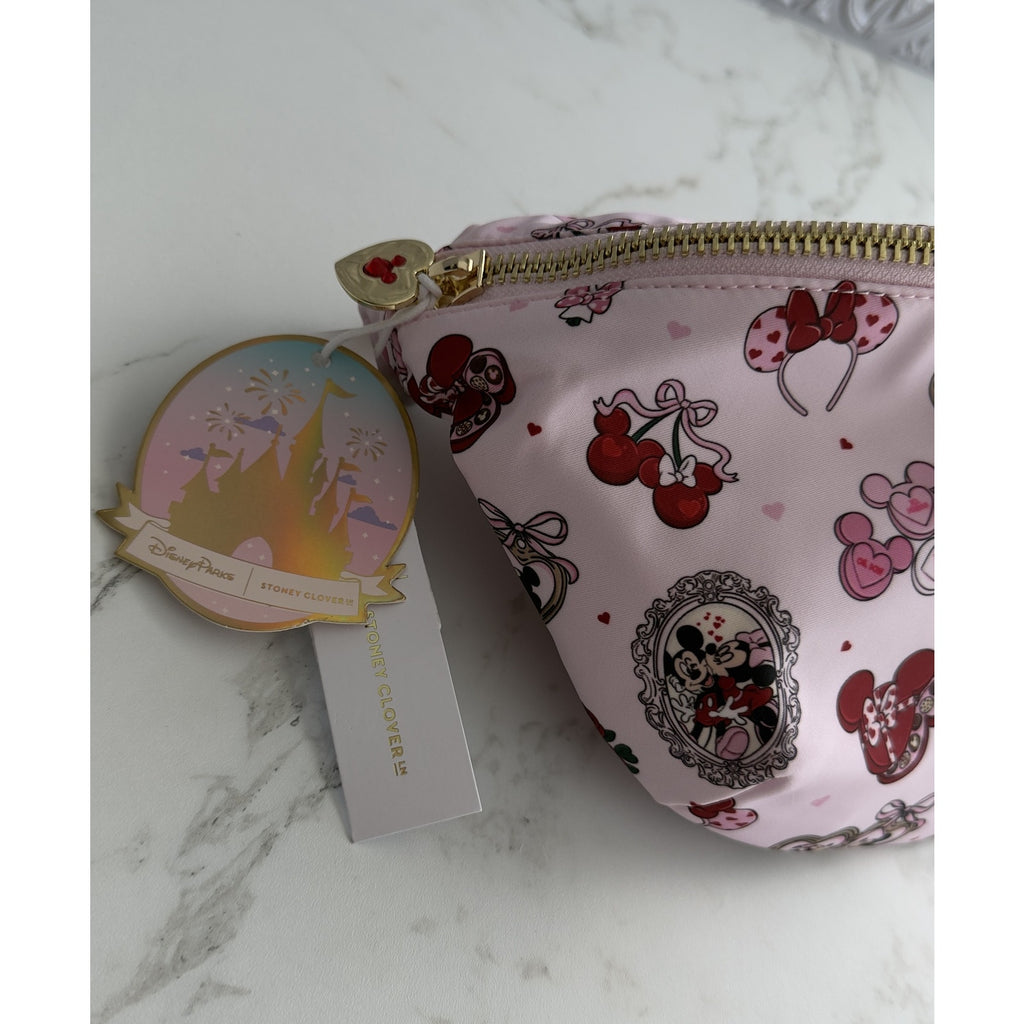 Disney Parks Stoney Clover Lane Mickey Minnie Valentine’s Day Belt Bag NEW