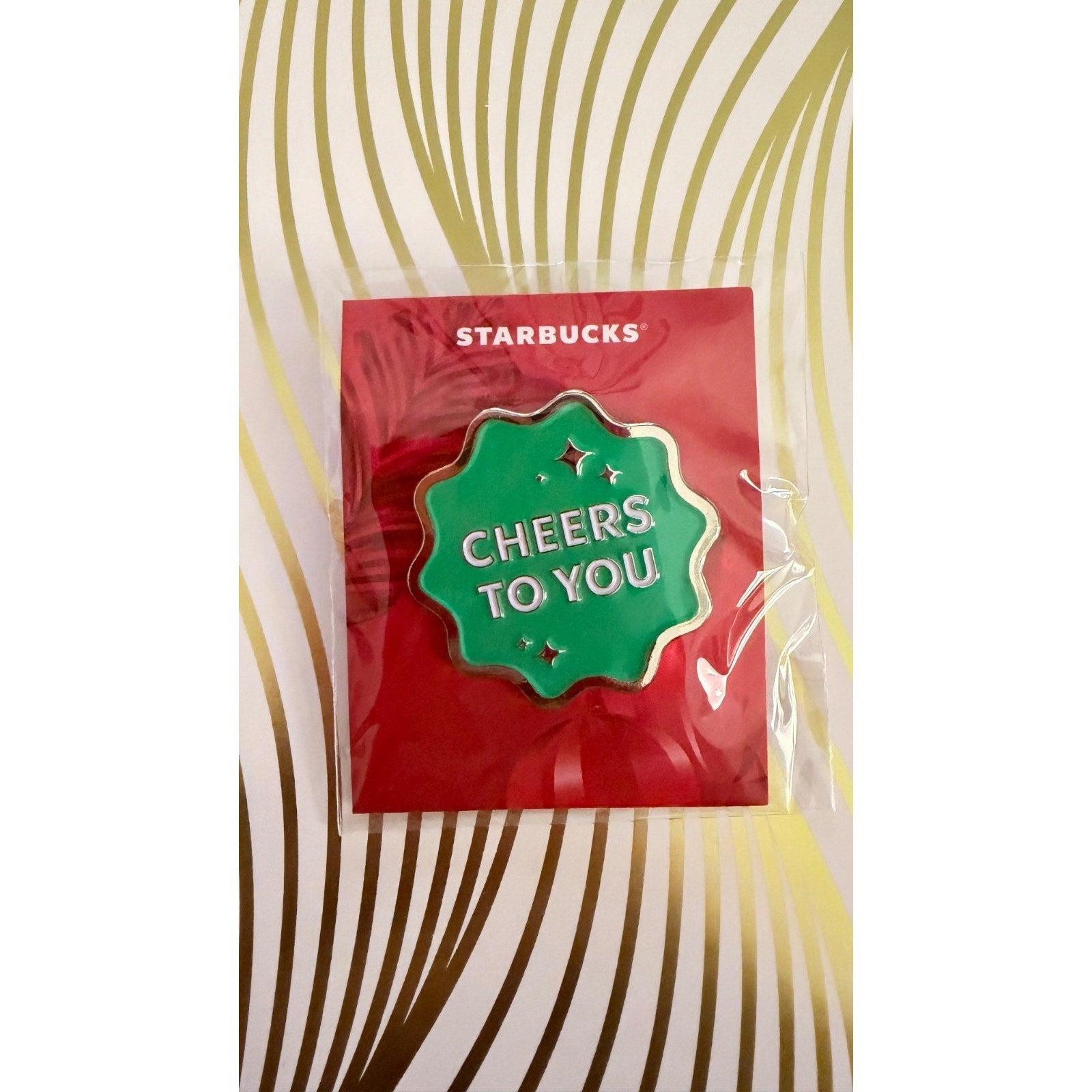 NEW Starbucks Holiday 2024 "Cheers To You" Collectible Pin