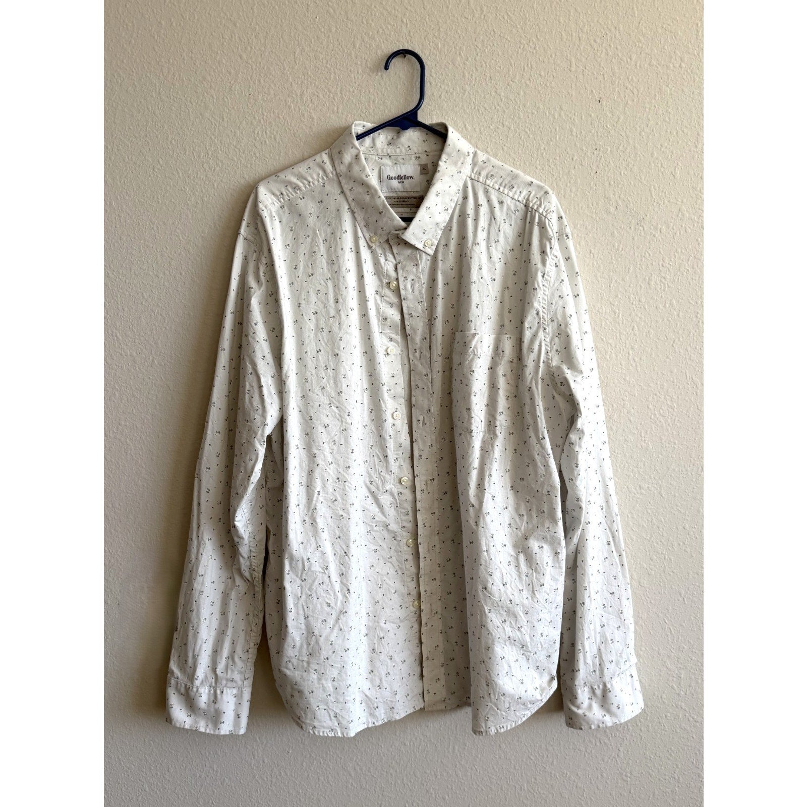 Goodfellow Everyday Wear Poplin Button-Down - Mushrooms
