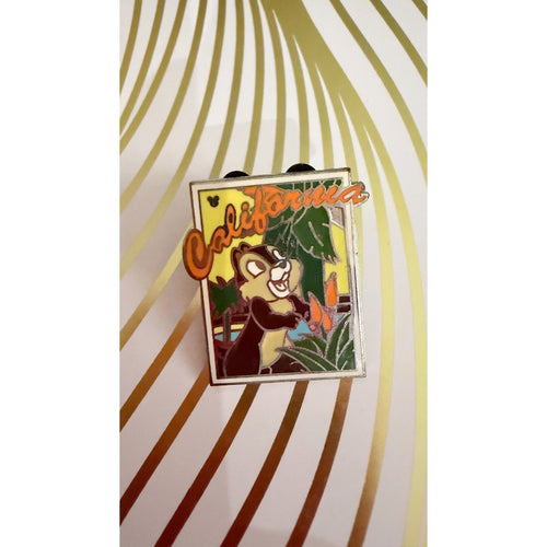 Disney Parks 2008 Hidden Mickey 1/6 California Chip Pin