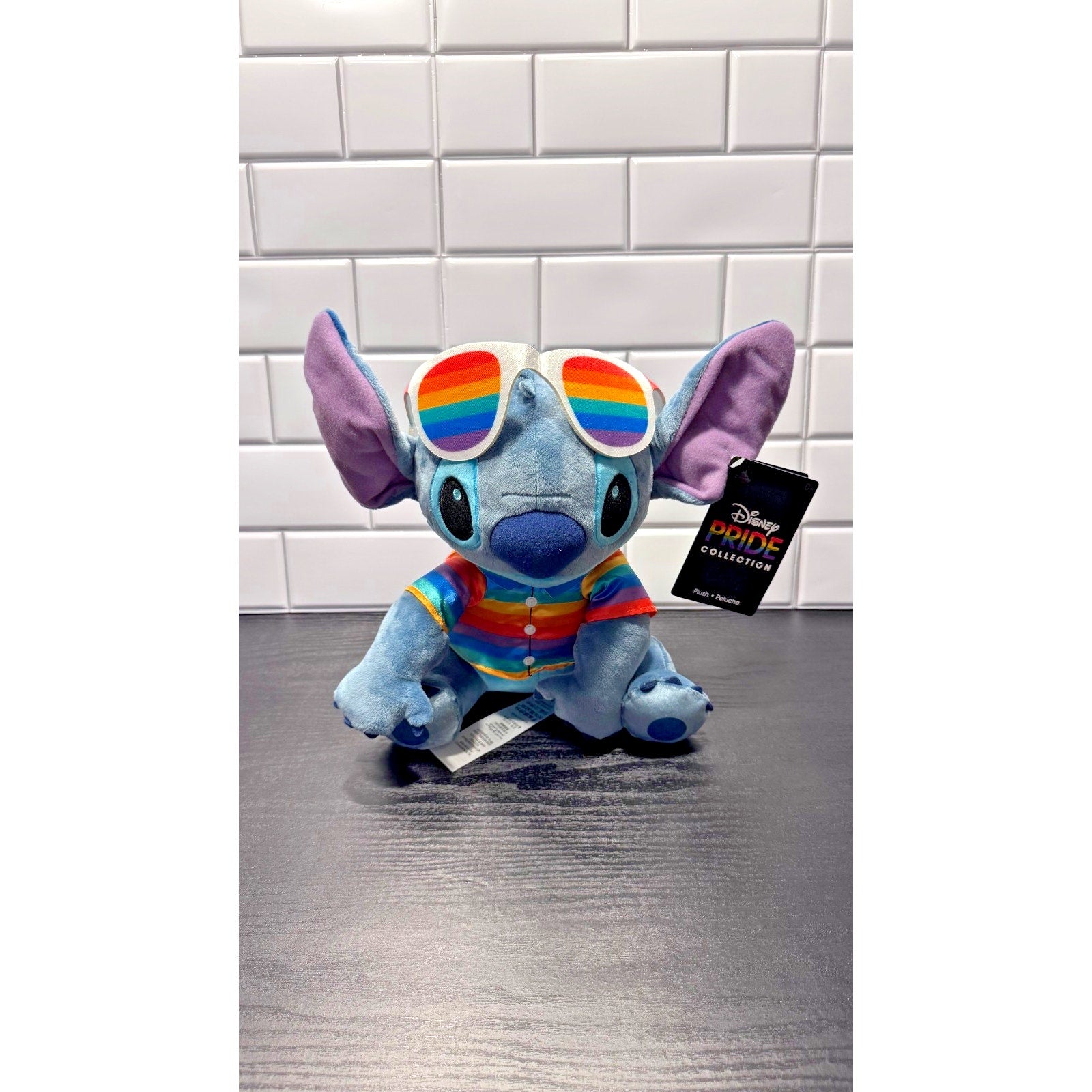 Disney Parks Pride Collection Stitch Plush 12 1/2" NWT