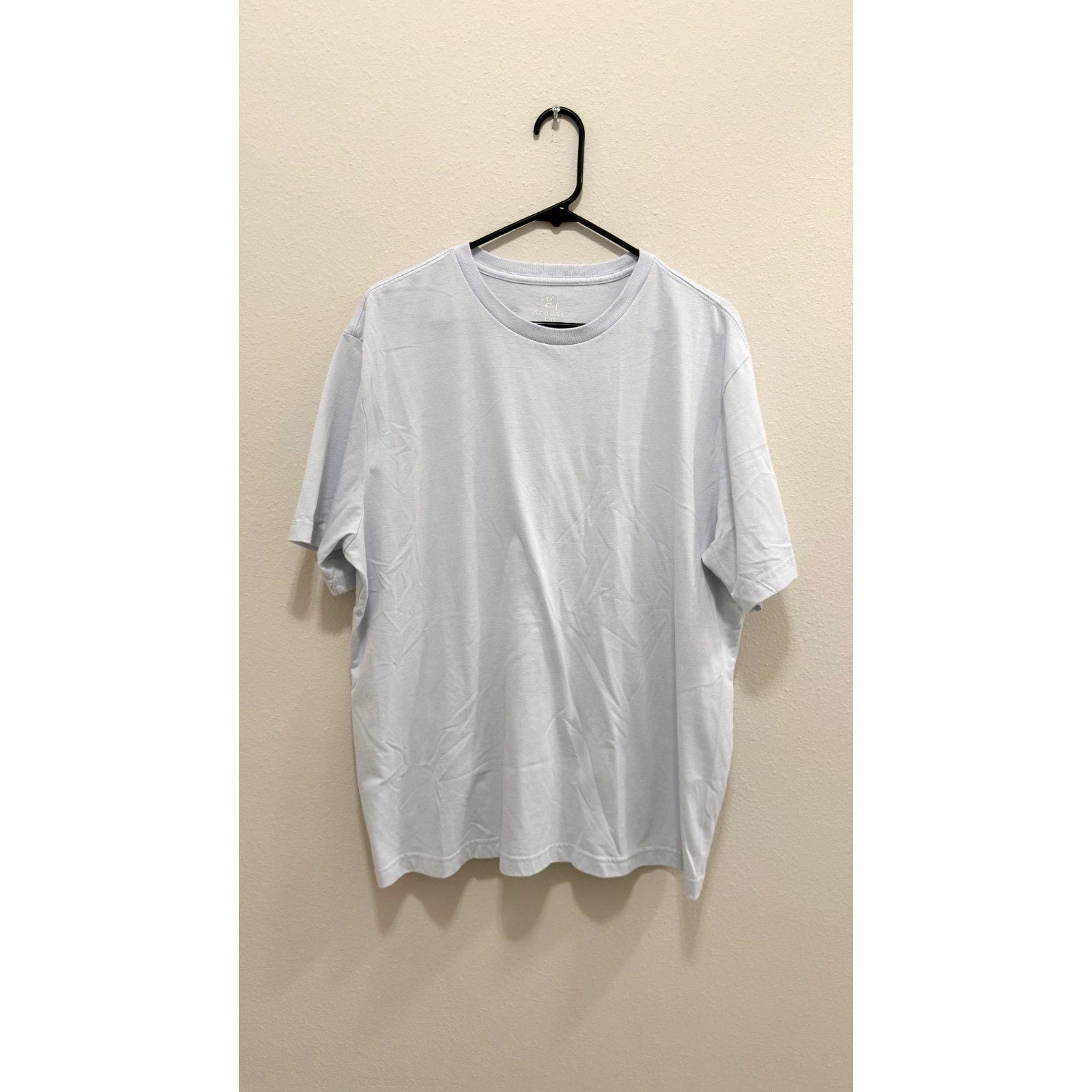 George Men’s Crewneck T-Shirt Bundle - 2 Pack - Size XL - Navy & Light Blue