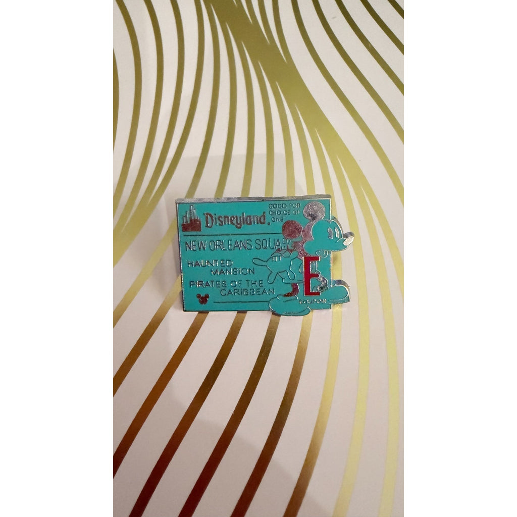 Disney Park 2005 Cast Lanyard Series E-Ticket Coupon Pin New Orleans Square
