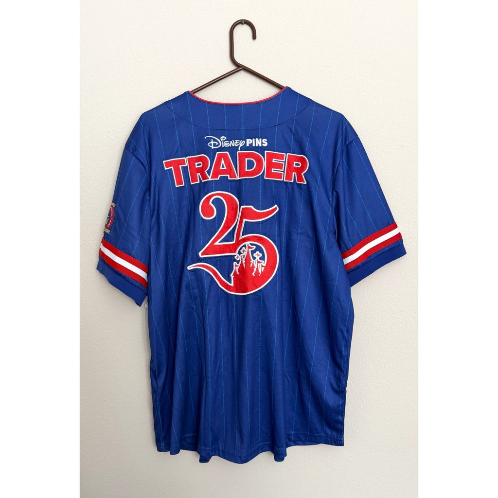NEW Disney Pin Trading 25th Anniversary Baseball Jersey - Adult Large