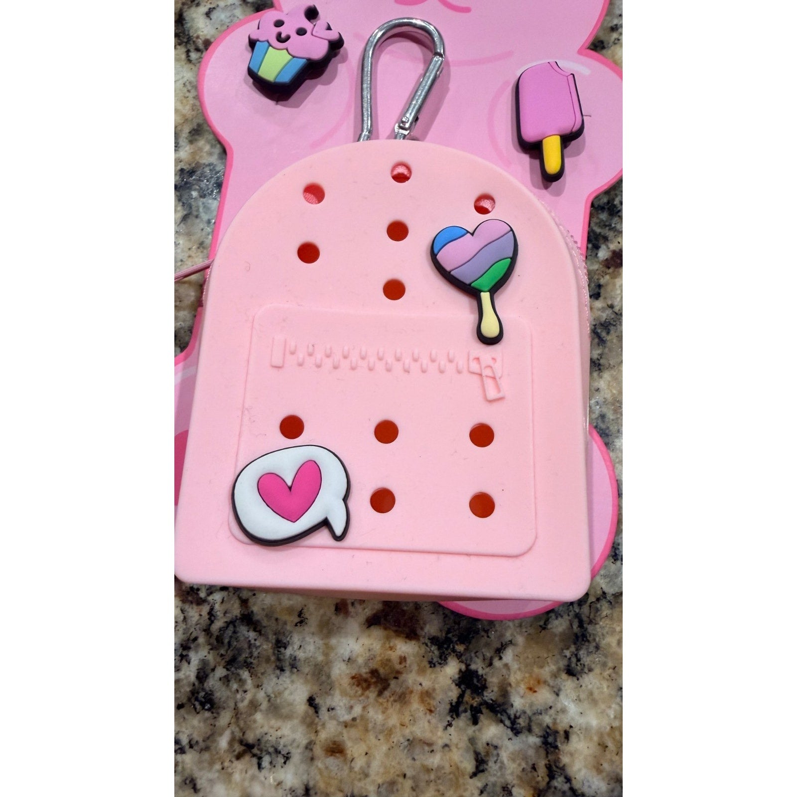 NEW Pop Trends Mini Backpack Bag Charm & Charms Set