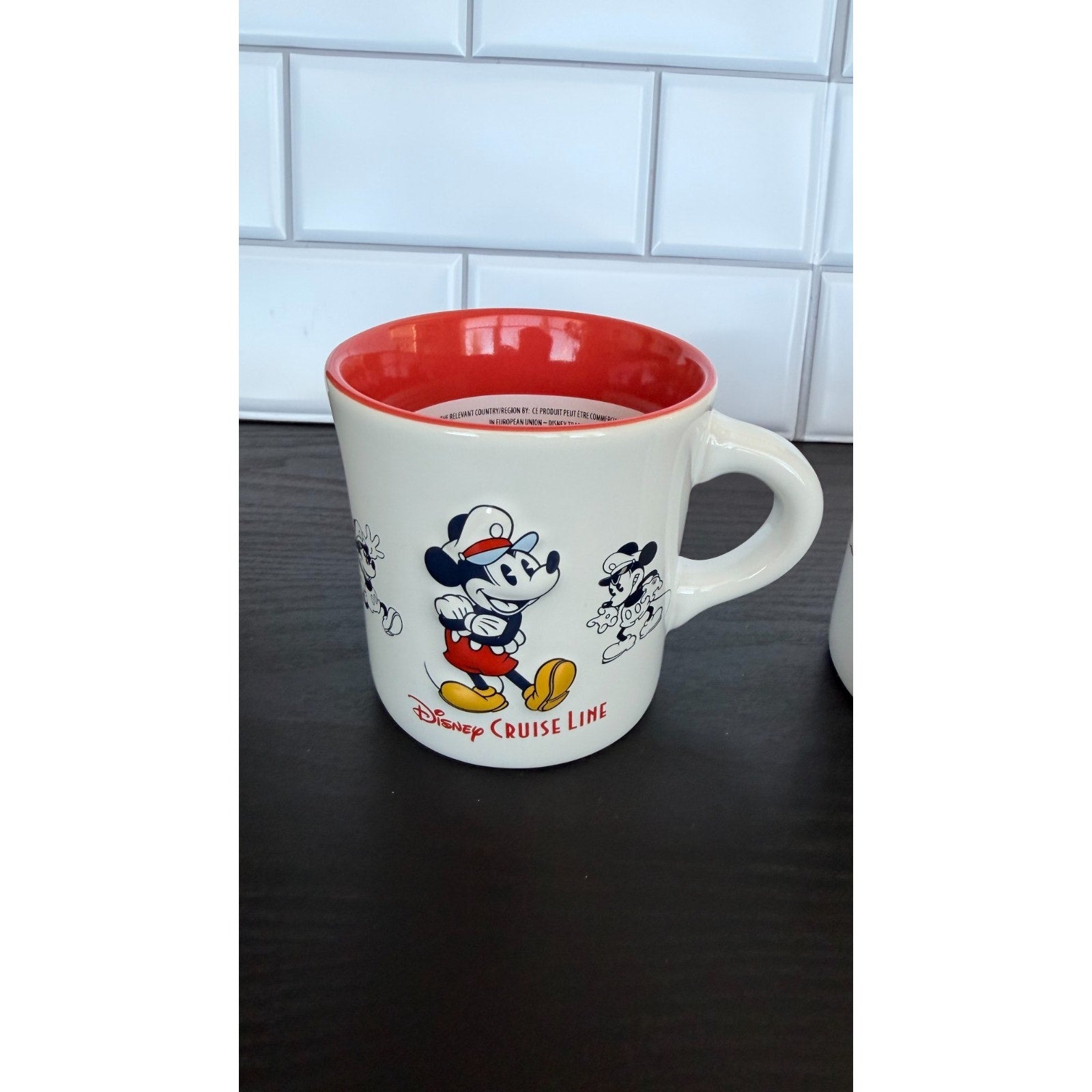Disney Cruise Line 8oz Diner Mug Set - Mickey, Minnie, & Chip ‘n Dale NEW