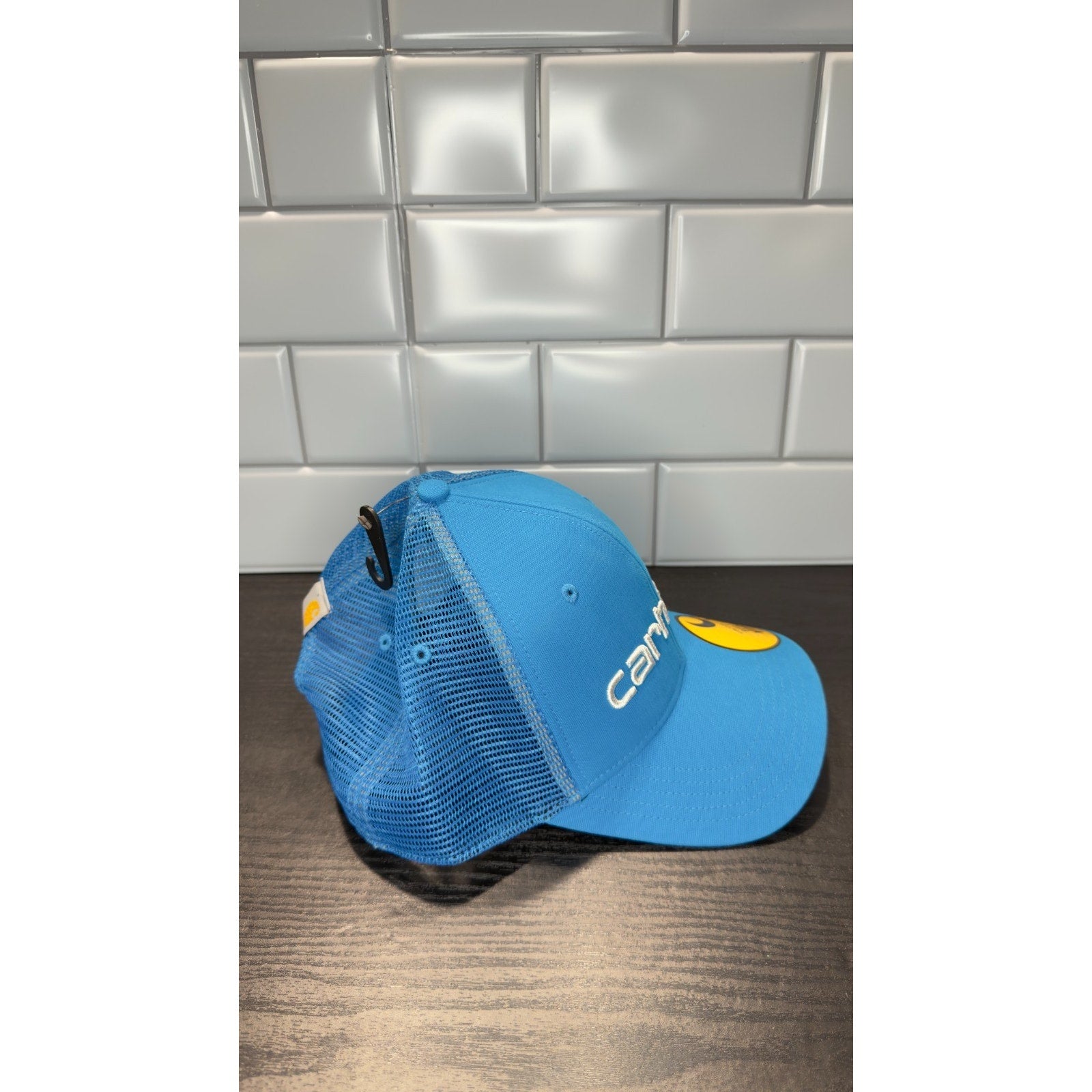 Carhartt Blue Lagoon Trucker Hat - Canvas & Mesh Logo Cap - NWT