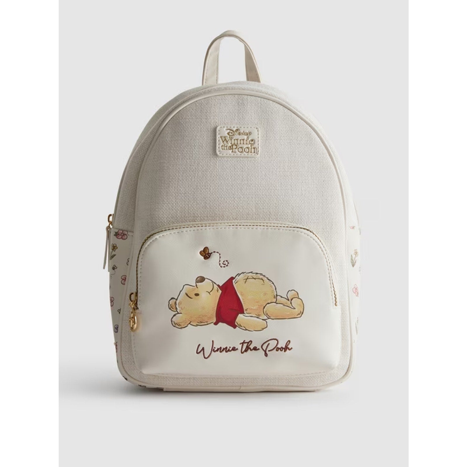 NEW Primark x Disney Winnie the Pooh Canvas Backpack Pooh Bear Floral