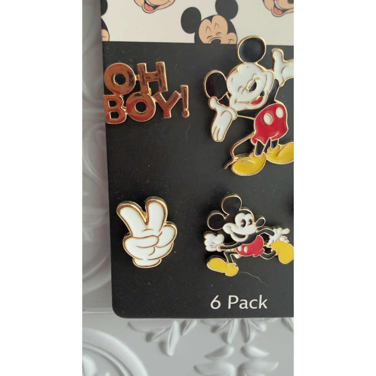 Primark x Disney Mickey Mouse 6-Pack Enamel Pin Set NEW