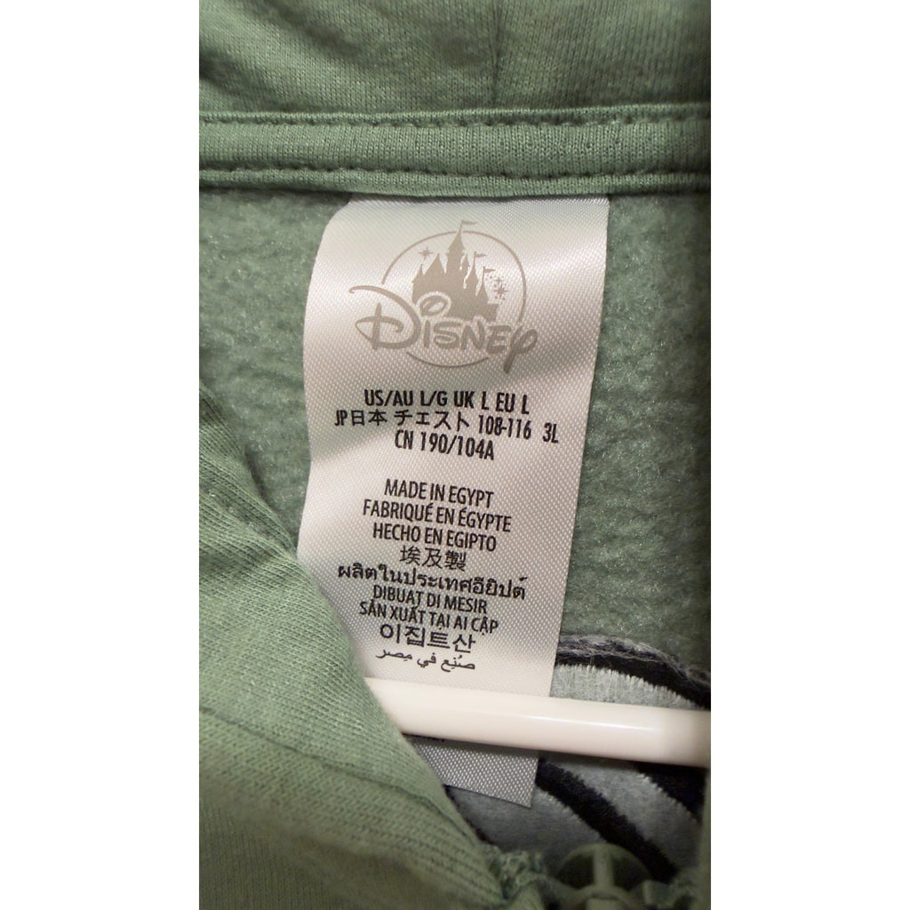 Walt Disney World Green Black Heritage Logo Full-Zip Hoodie NWT Large