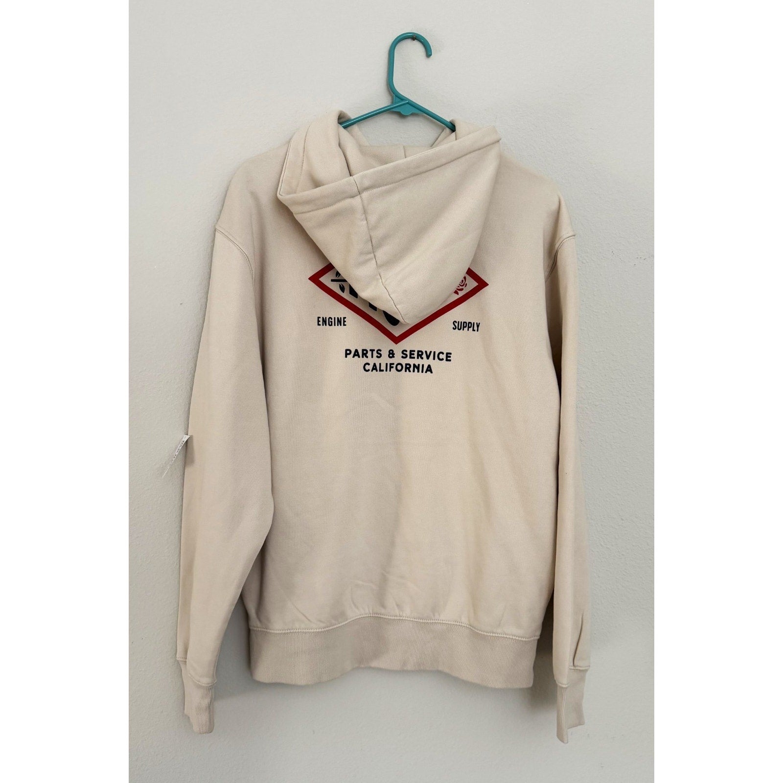 NEW Old Navy Graphic Rotation Hoodie - Engine '94 Moto Parts & Service Adult Med