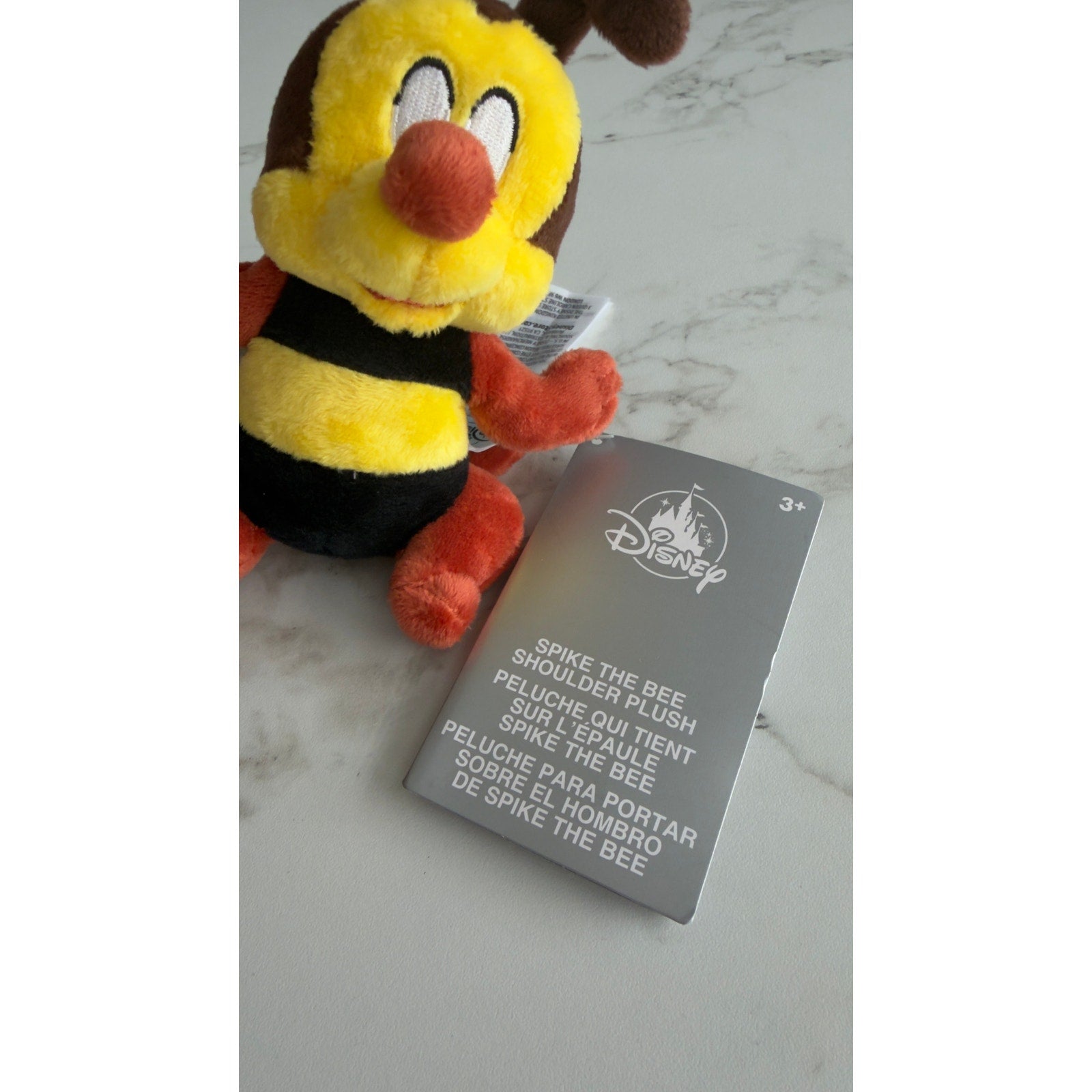 Disney Parks Spike the Bee Magnetic Shoulder Plush Flower & Garden NEW