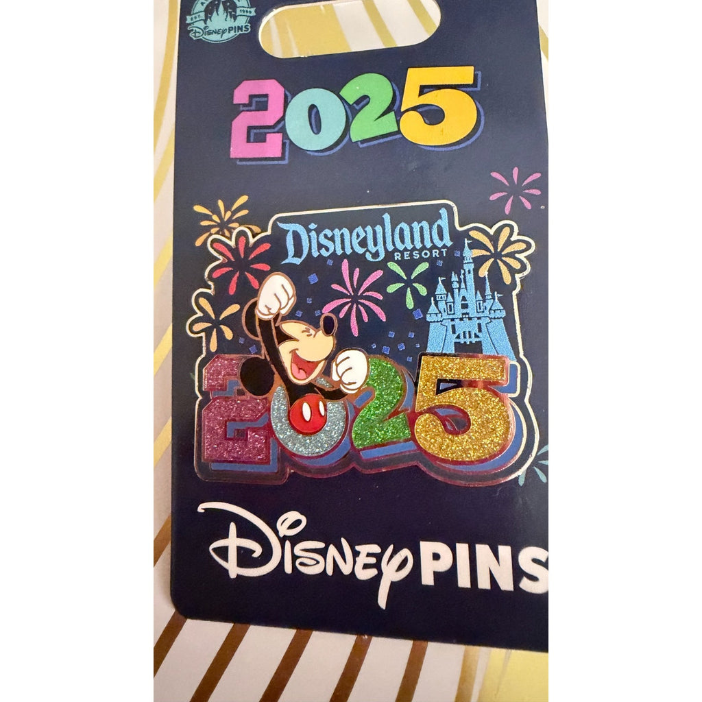 Disney Parks 2025 Disnelyand Mickey Mouse Year Dated Fireworks Pin