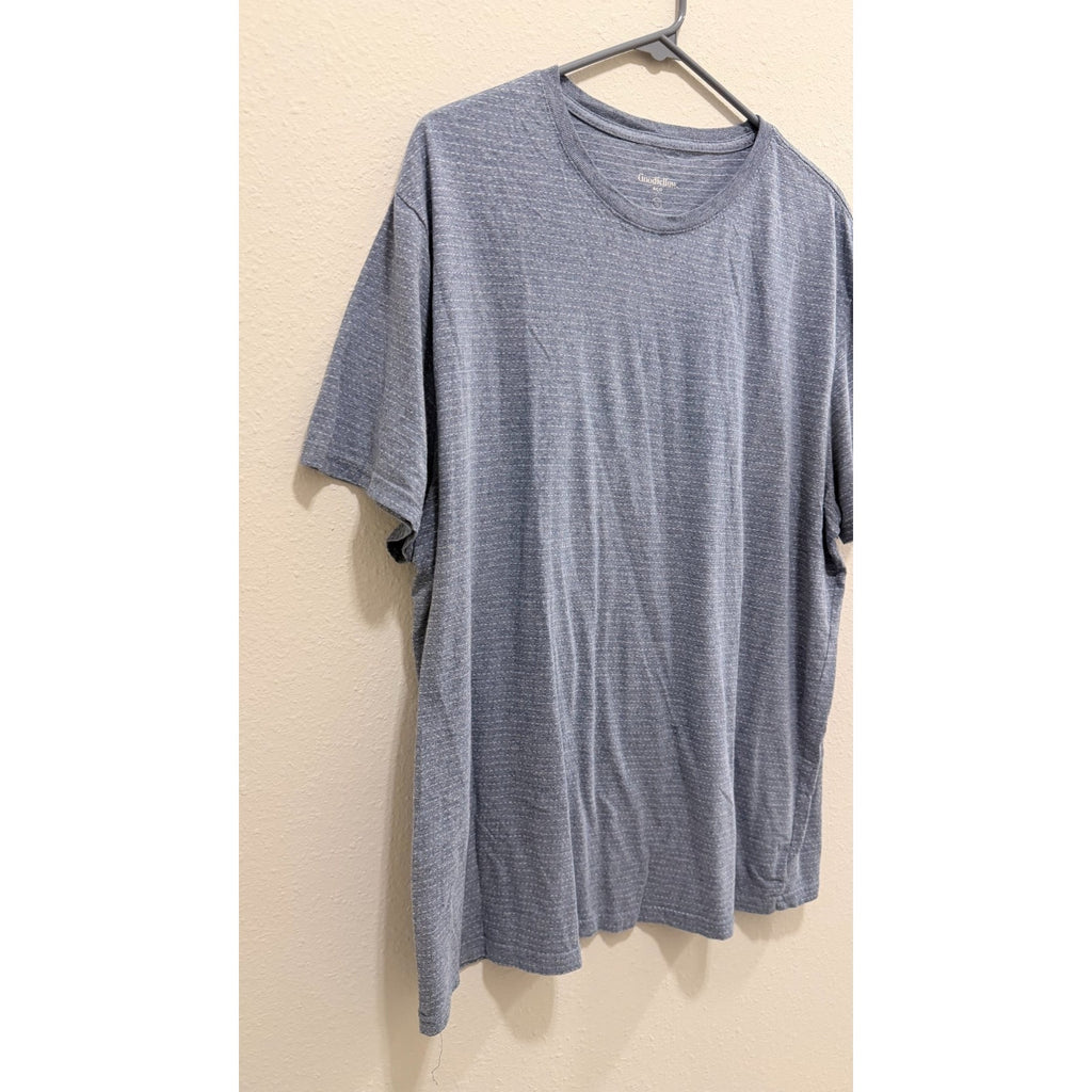 Goodfellow Men's Short Sleeve T-Shirt - Size XL - Blue Striped - Preowned