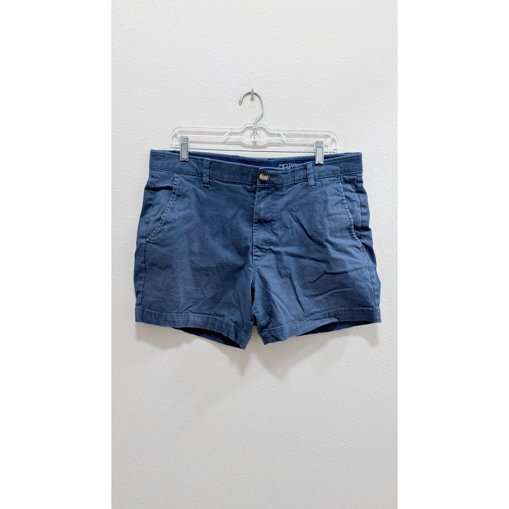 Crown & Ivy Men's Motion Flex Chino Shorts - Navy, Size 36 (Preowned)