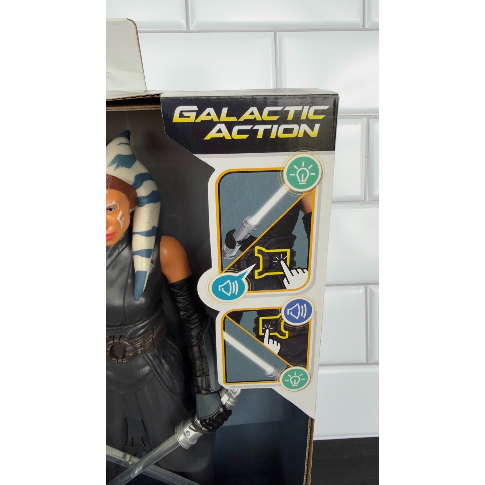 Star Wars Galactic Action Ahsoka Tano 12" Interactive Action Figure - NEW