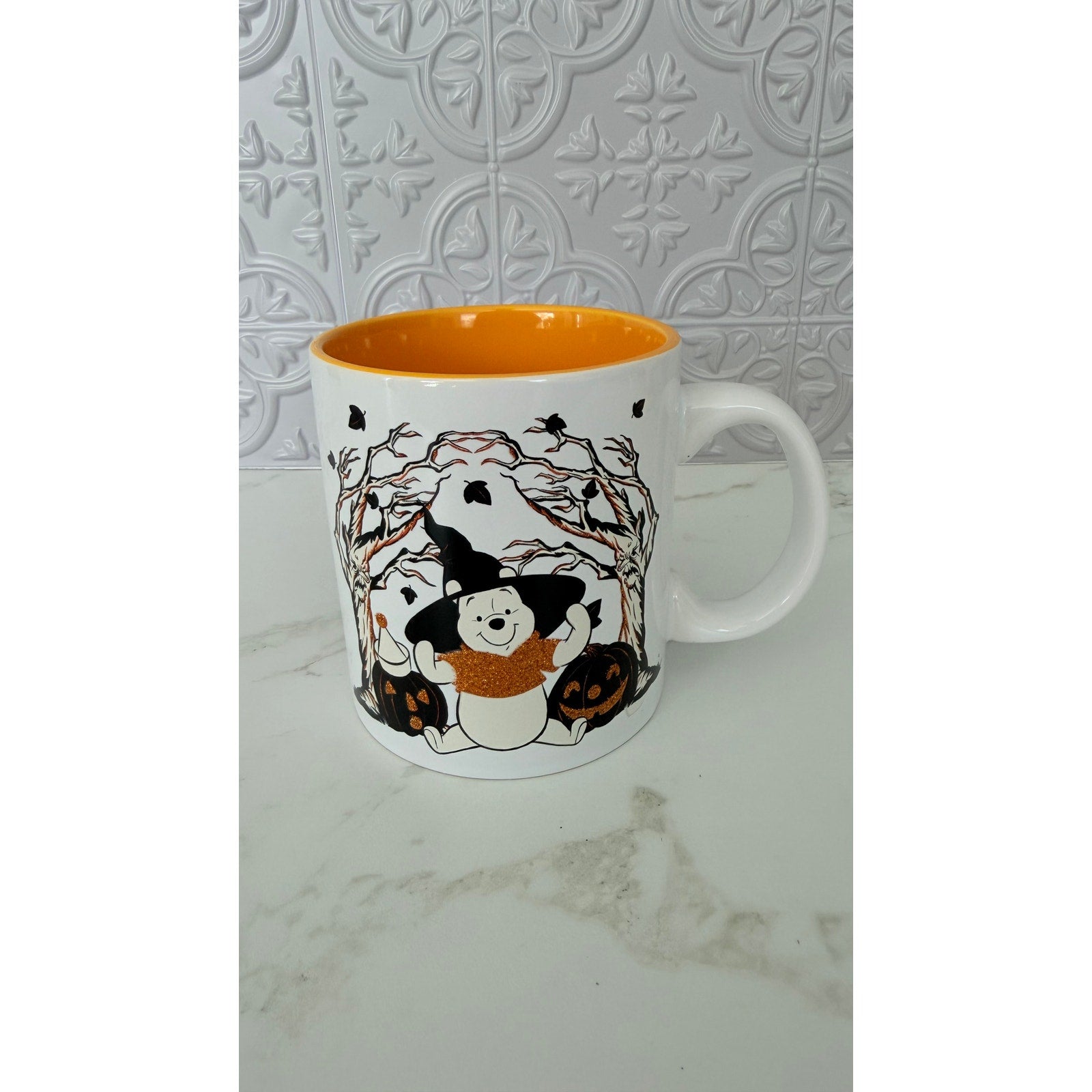 Disney Winnie the Pooh Halloween Witch "BOO!" Ceramic Mug 20oz NWT