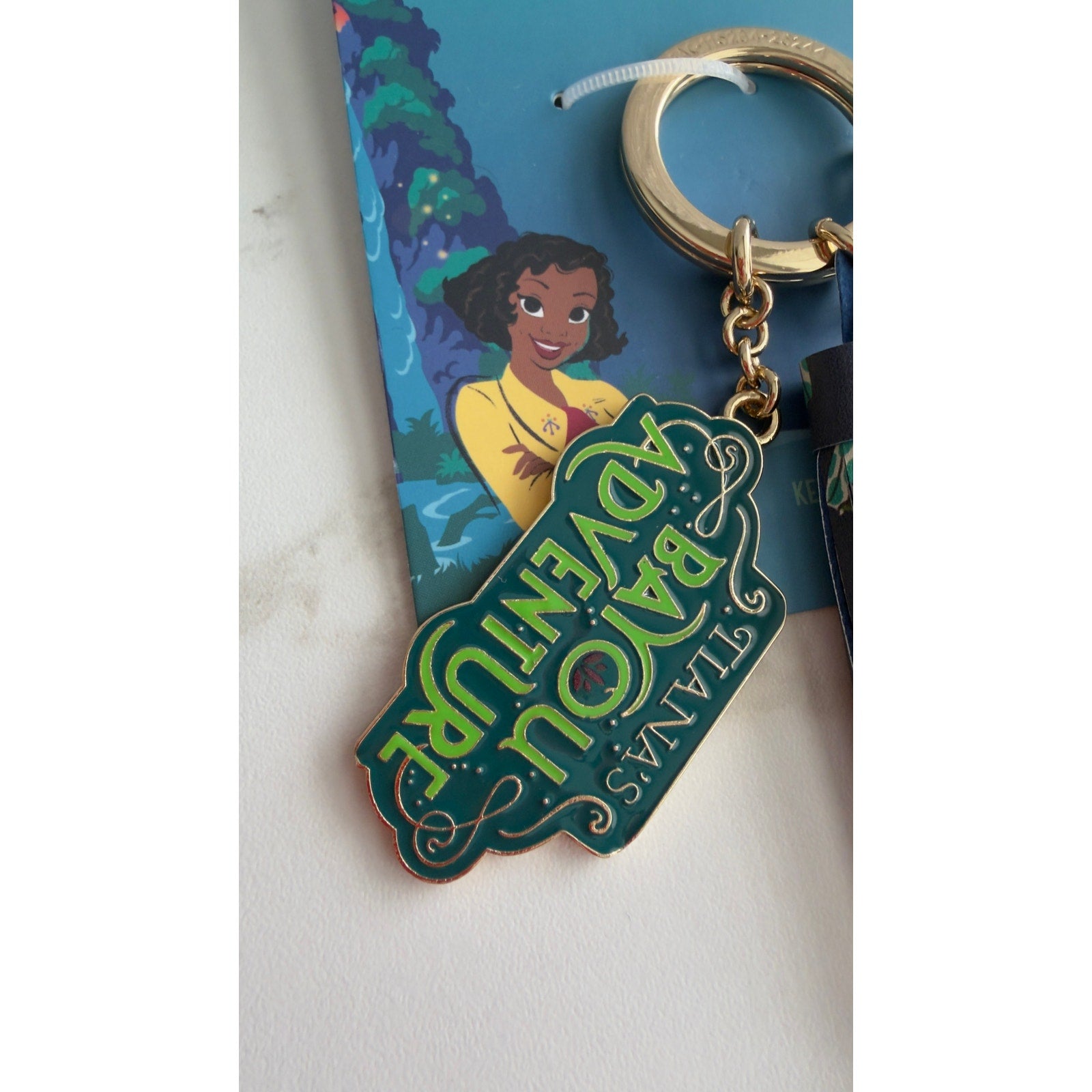 Disney Parks Tiana’s Bayou Adventure Keychain Bag Charm Water Tower Tassel NEW