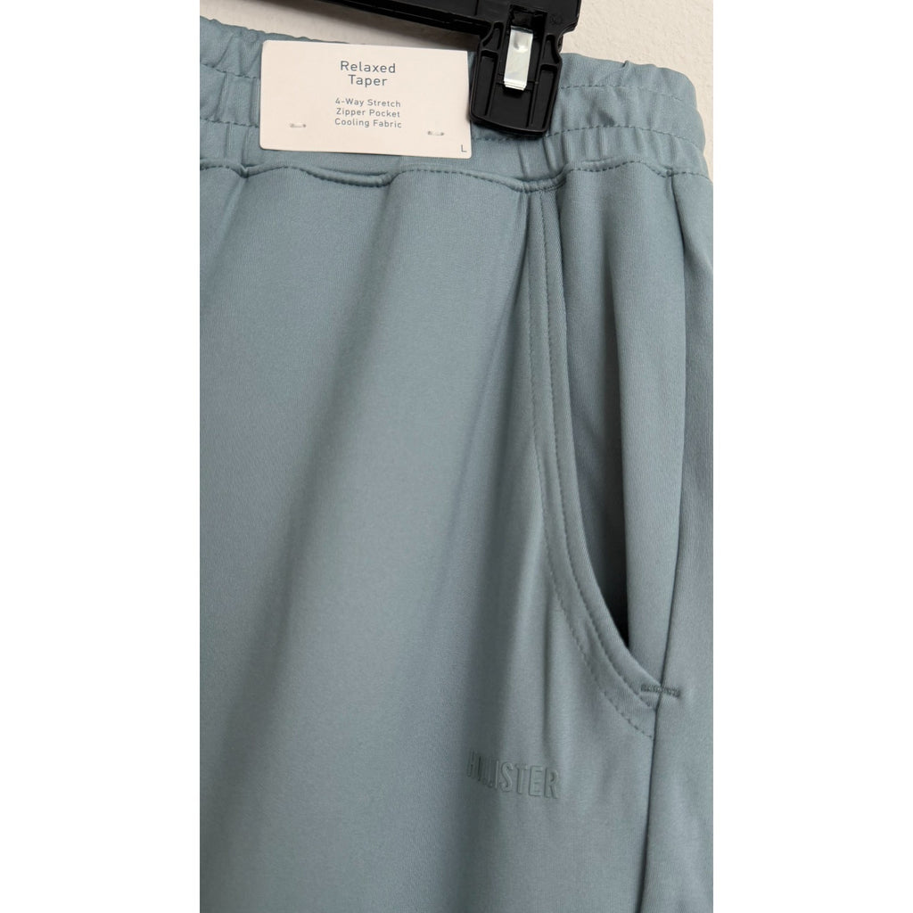Hollister Relaxed All-Day Taper Pants - Dusty Teal / Gray - Adult Large NWT