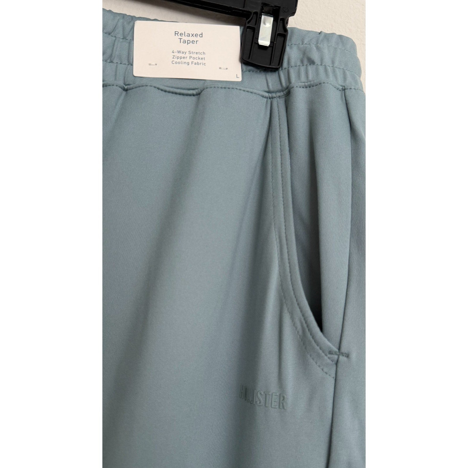 Hollister Relaxed All-Day Taper Pants - Dusty Teal / Gray - Adult Large NWT