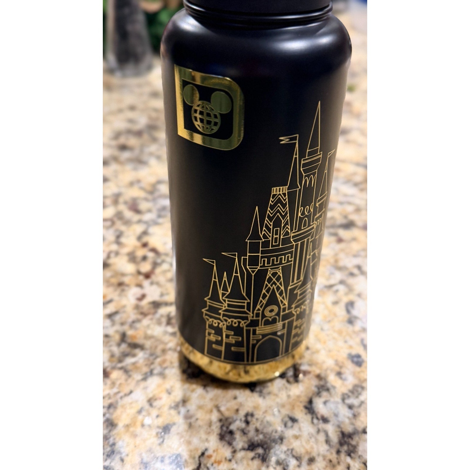 Walt Disney World Cinderella Castle Tumbler - Black & Gold 31.5oz